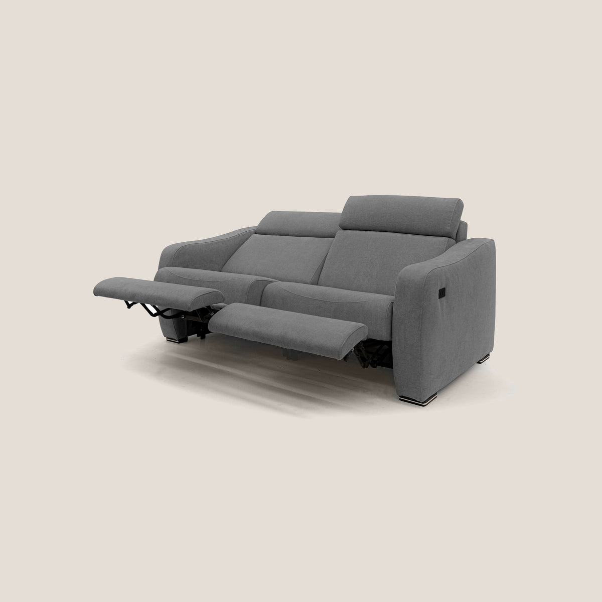 Gummy Divano con meccanismo relax elettrico grigio - divitt.sbs