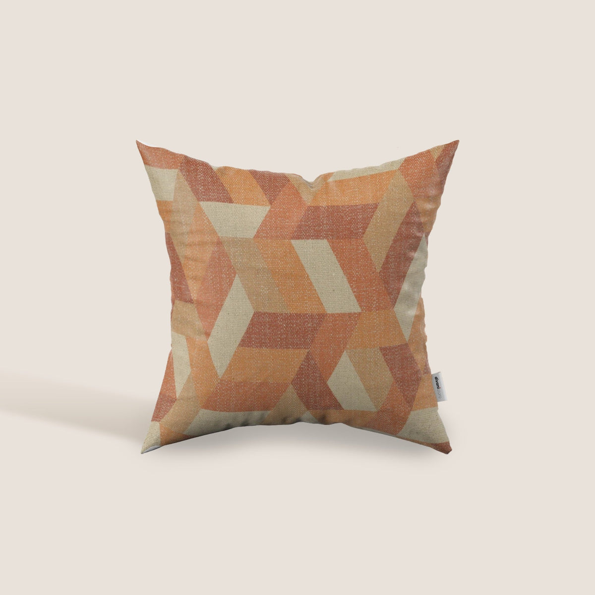Unreal cuscini a fantasia geometriche in tessuto idrorepellente disponibile in diverse colorazioni arancio - divitt.sbs