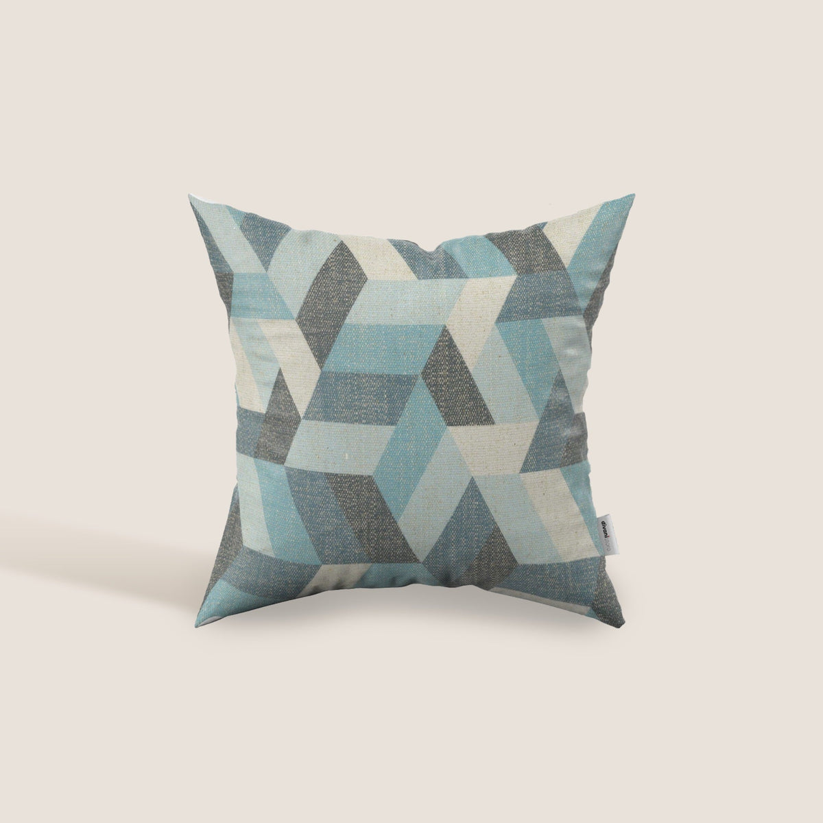 Unreal cuscini a fantasia geometriche in tessuto idrorepellente disponibile in diverse colorazioni azzurro - divitt.sbs