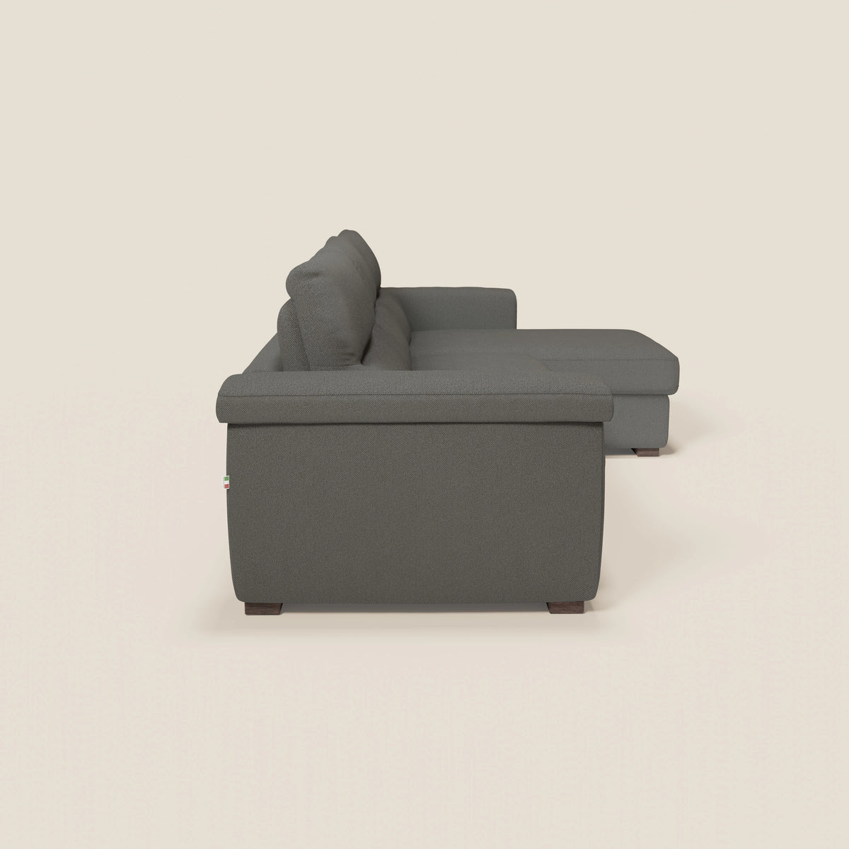 Magnolia divano letto angolare con Penisola Contenitore - Materasso H18 cm in tessuto smacchiabile T05 - divitt.sbs