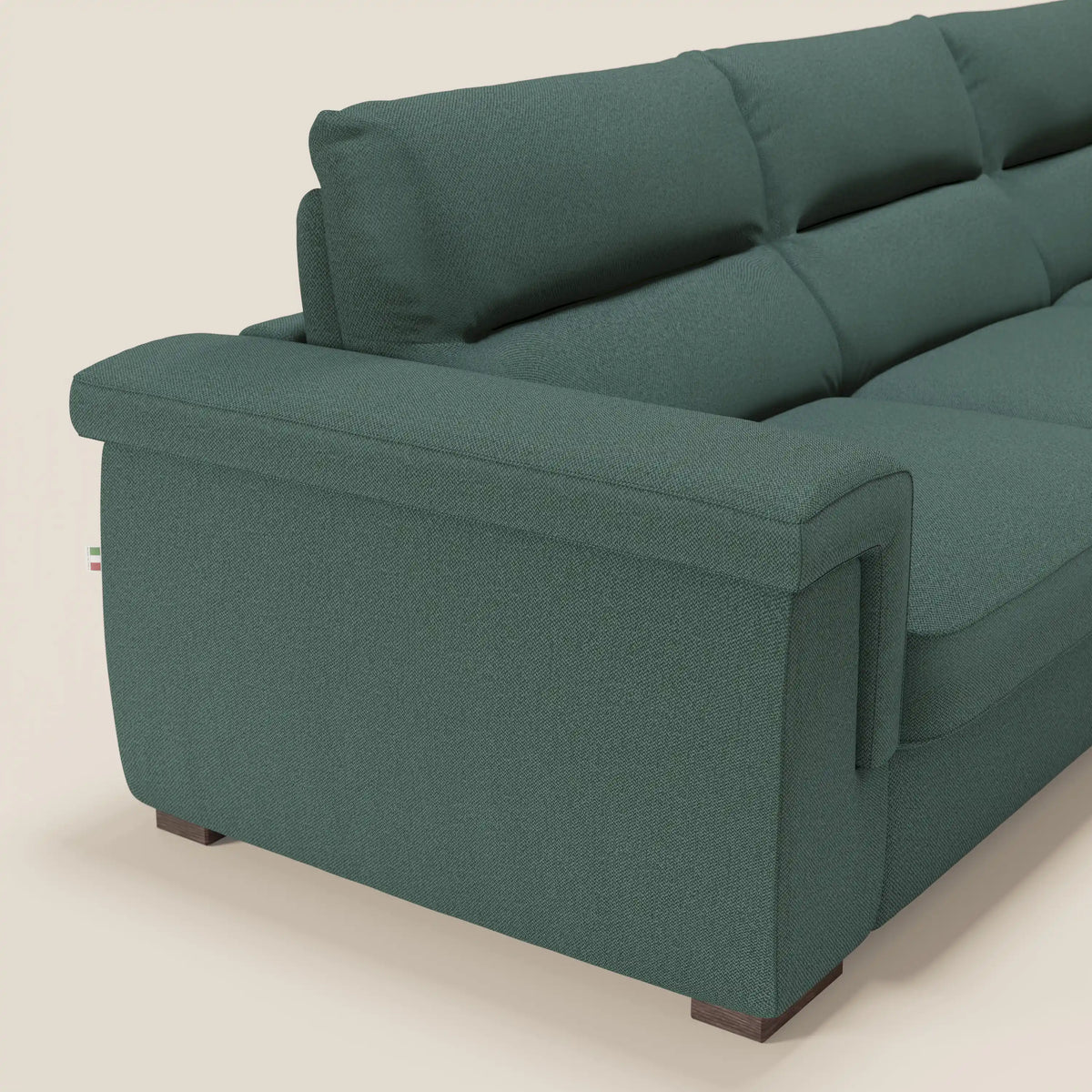 Magnolia divano letto angolare con Penisola Contenitore - Materasso H18 cm in tessuto smacchiabile T05 - divitt.sbs