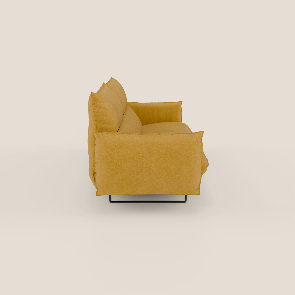 Monamour Divano dal design moderno con opzione relax elettrico in microfibra smacchiabile impermeabile T11 giallo - divitt.sbs