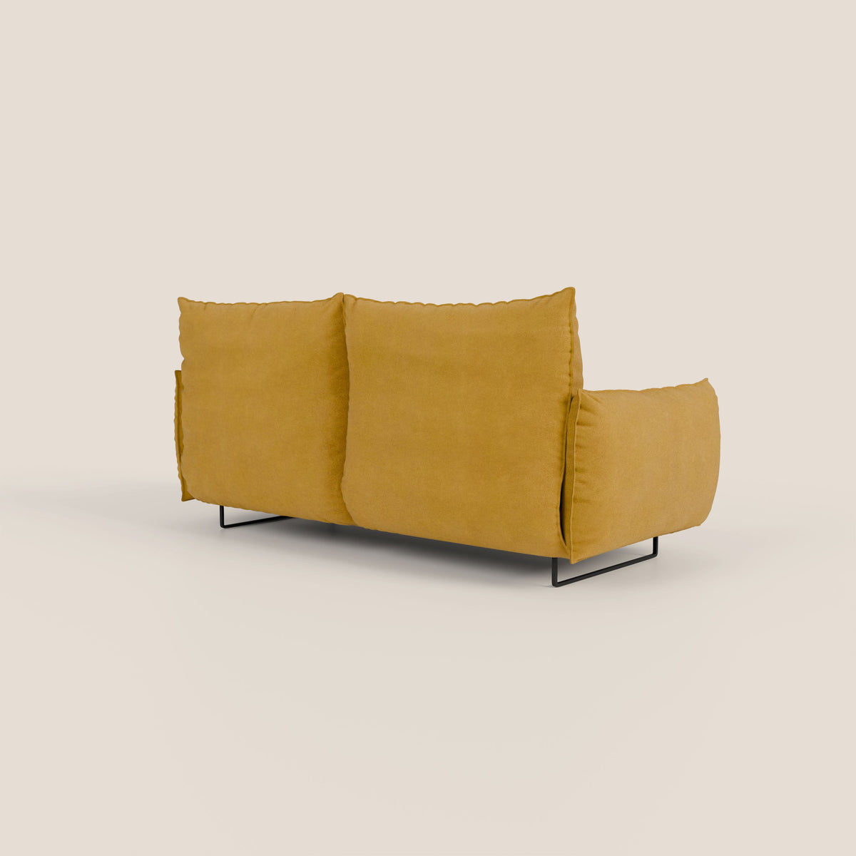 Monamour Divano dal design moderno con opzione relax elettrico in microfibra smacchiabile impermeabile T11 giallo - divitt.sbs