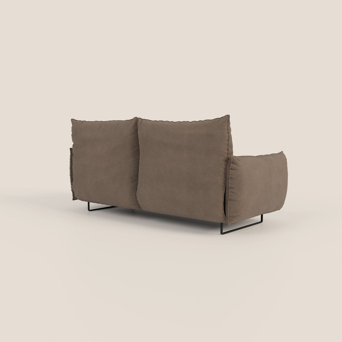 Monamour Divano dal design moderno con opzione relax elettrico in microfibra smacchiabile impermeabile T11 marrone - divitt.sbs