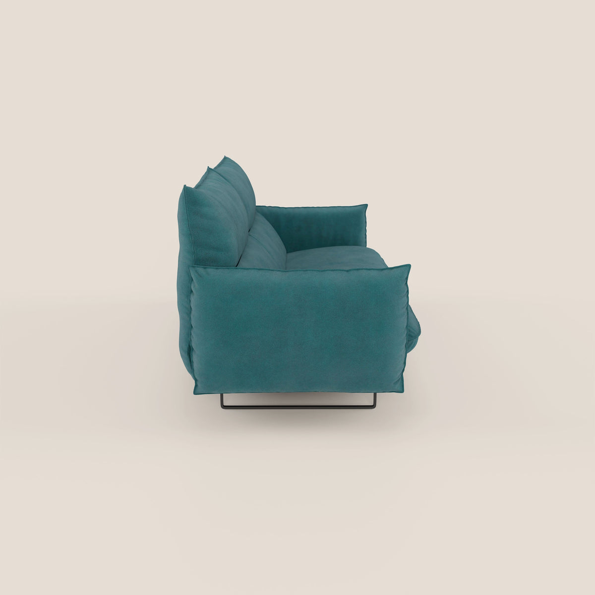Monamour Divano dal design moderno con opzione relax elettrico in microfibra smacchiabile impermeabile T11 petrolio - divitt.sbs