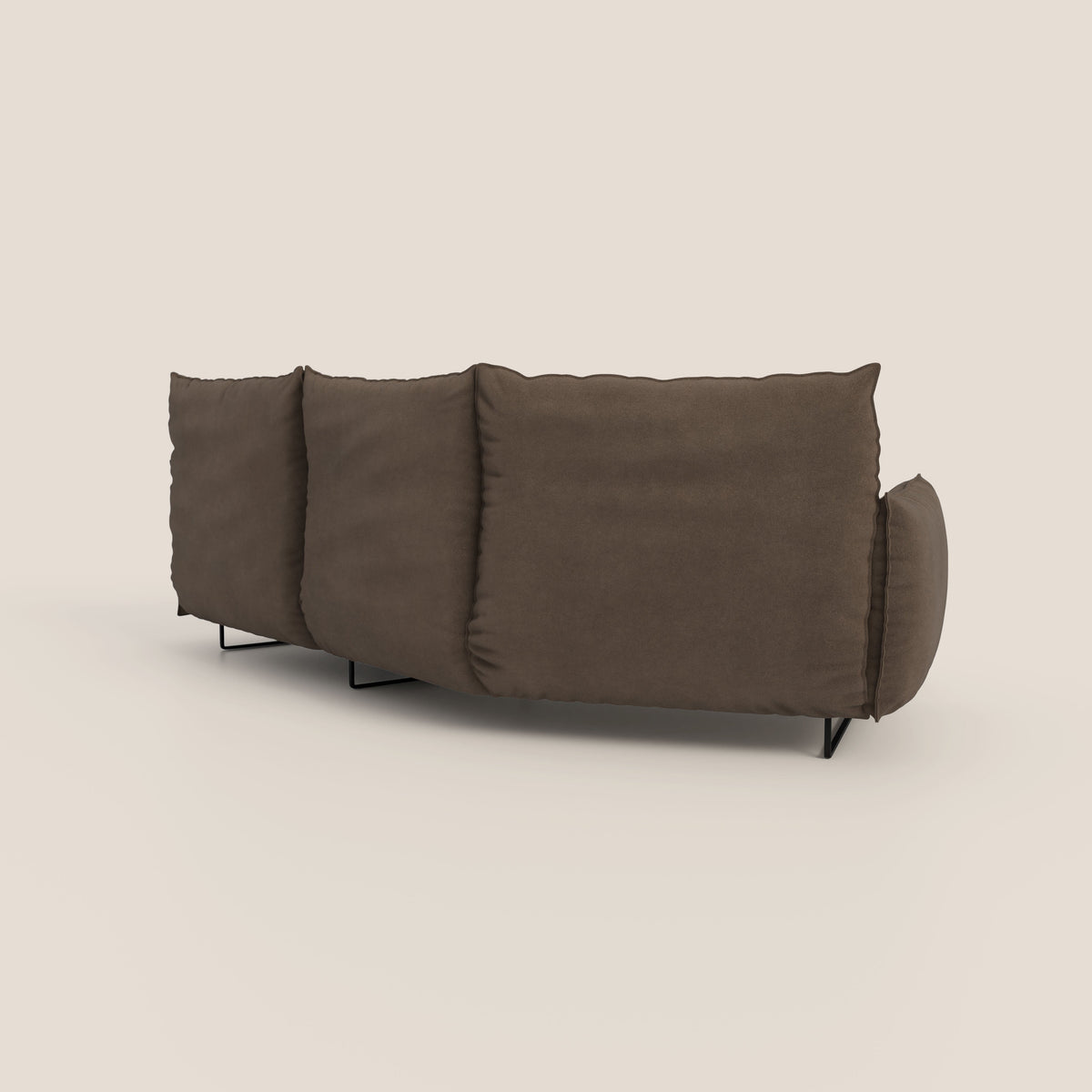 Monamour divano moderno angolare con opzione relax elettrico in microfibra smacchiabile impermeabile T11 marrone - divitt.sbs