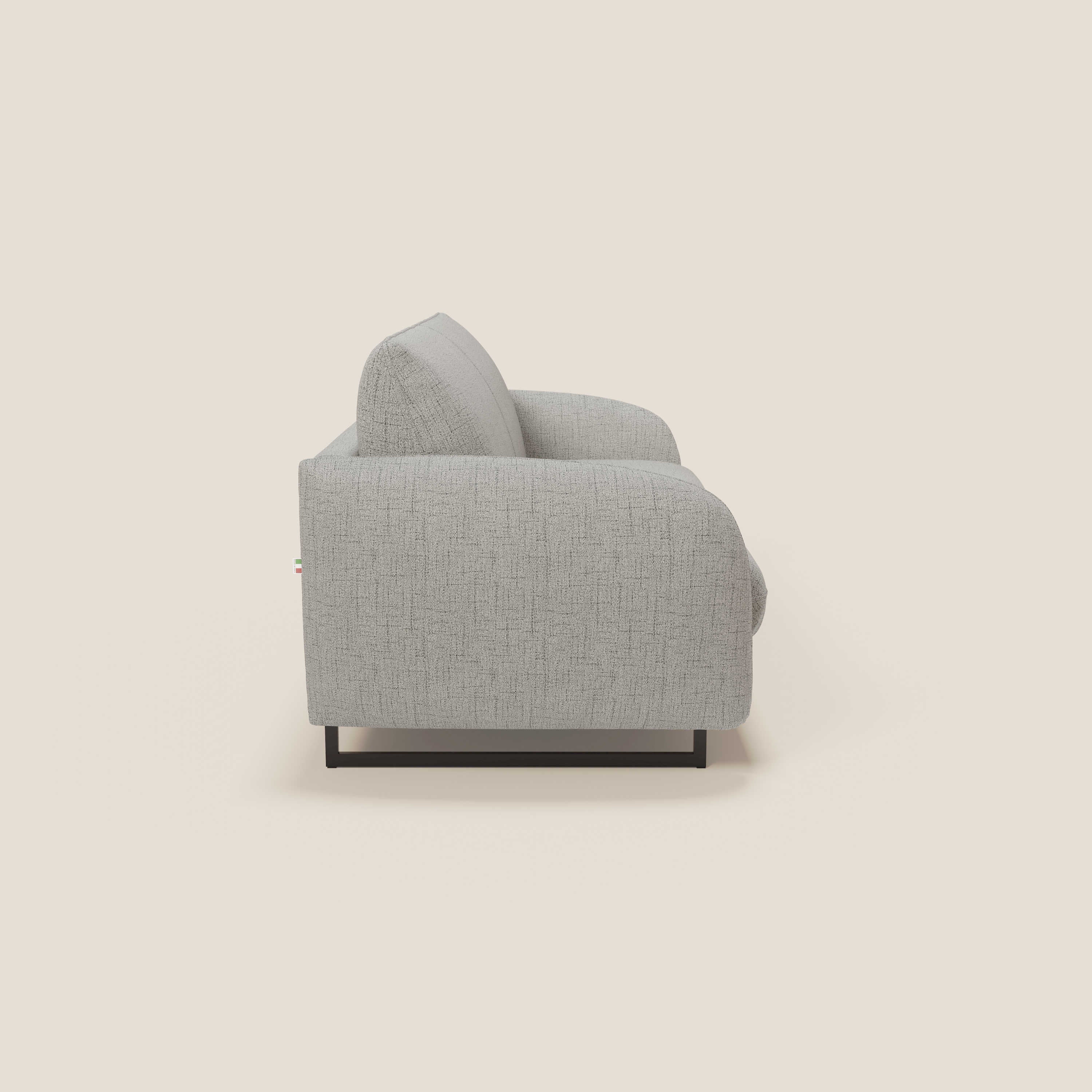 Ninfea divano letto Design Morbido con Piedini alti in Metallo e Materasso H18 cm in tessuto impermeabile T03 - divitt.sbs
