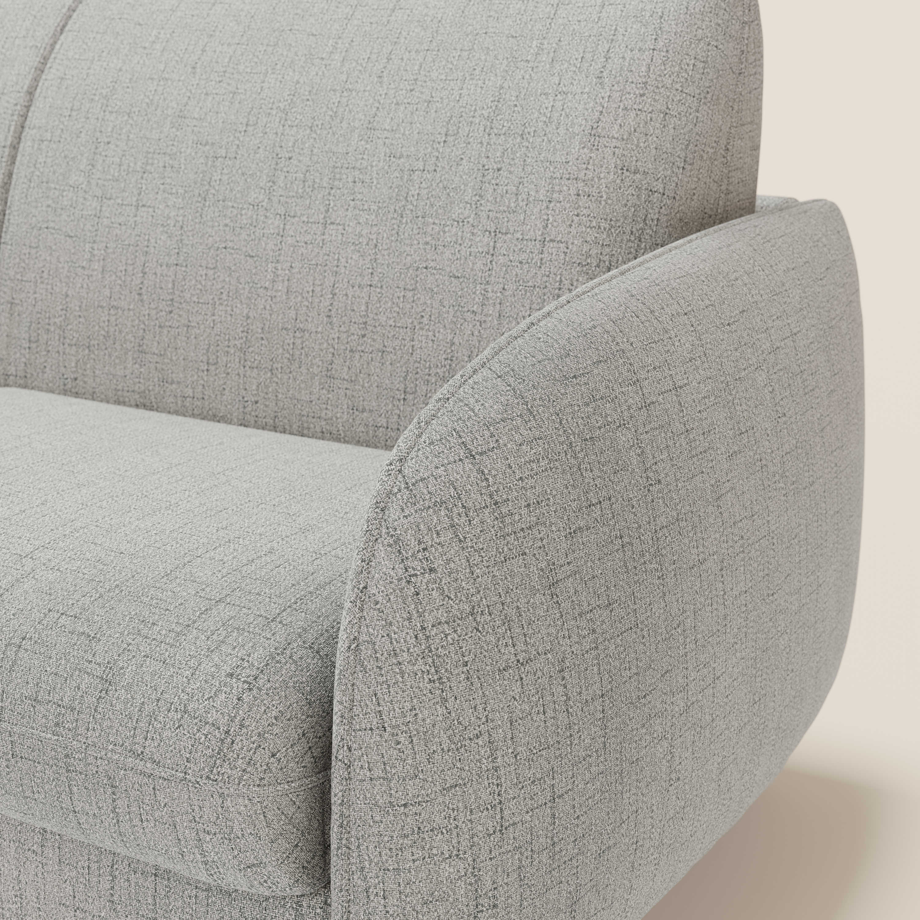 Ninfea divano letto Design Morbido con Piedini alti in Metallo e Materasso H18 cm in tessuto impermeabile T03 - divitt.sbs