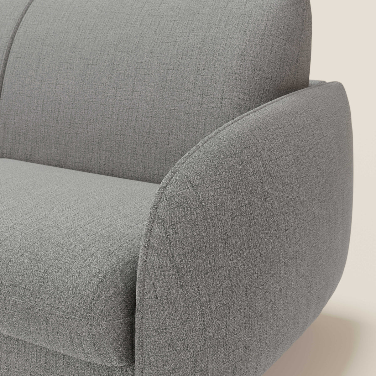 Ninfea divano letto Design Morbido con Piedini alti in Metallo e Materasso H18 cm in tessuto impermeabile T03 - divitt.sbs