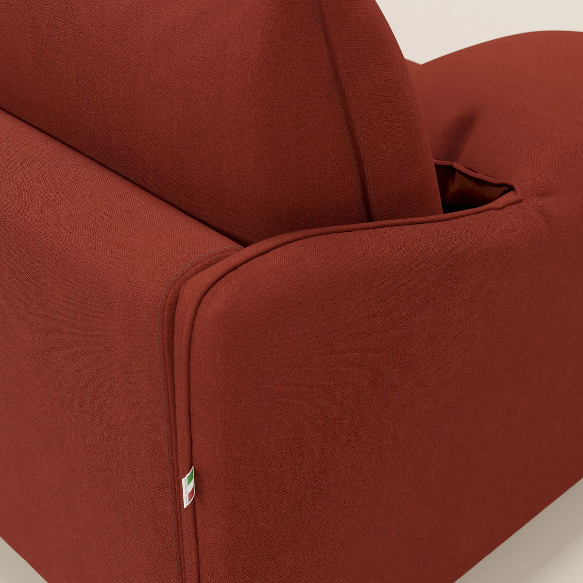 Primula divano letto angolare con materasso H18 cm - penisola contenitore in tessuto smacchiabile T05 - divitt.sbs