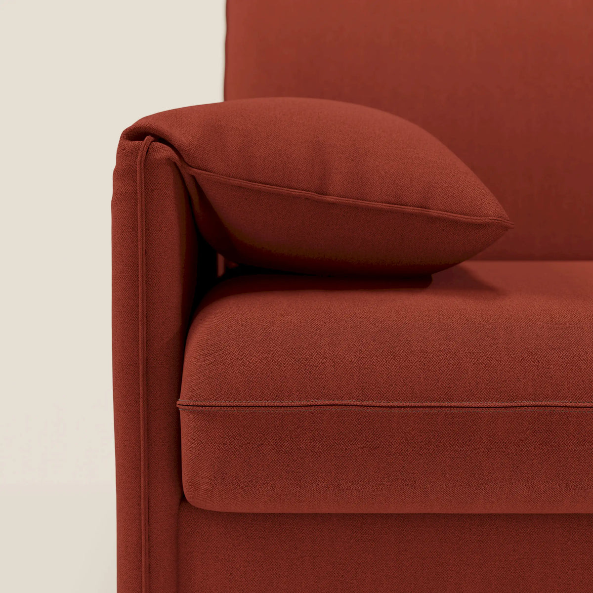 Primula divano letto angolare con materasso H18 cm - penisola contenitore in tessuto smacchiabile T05 - divitt.sbs