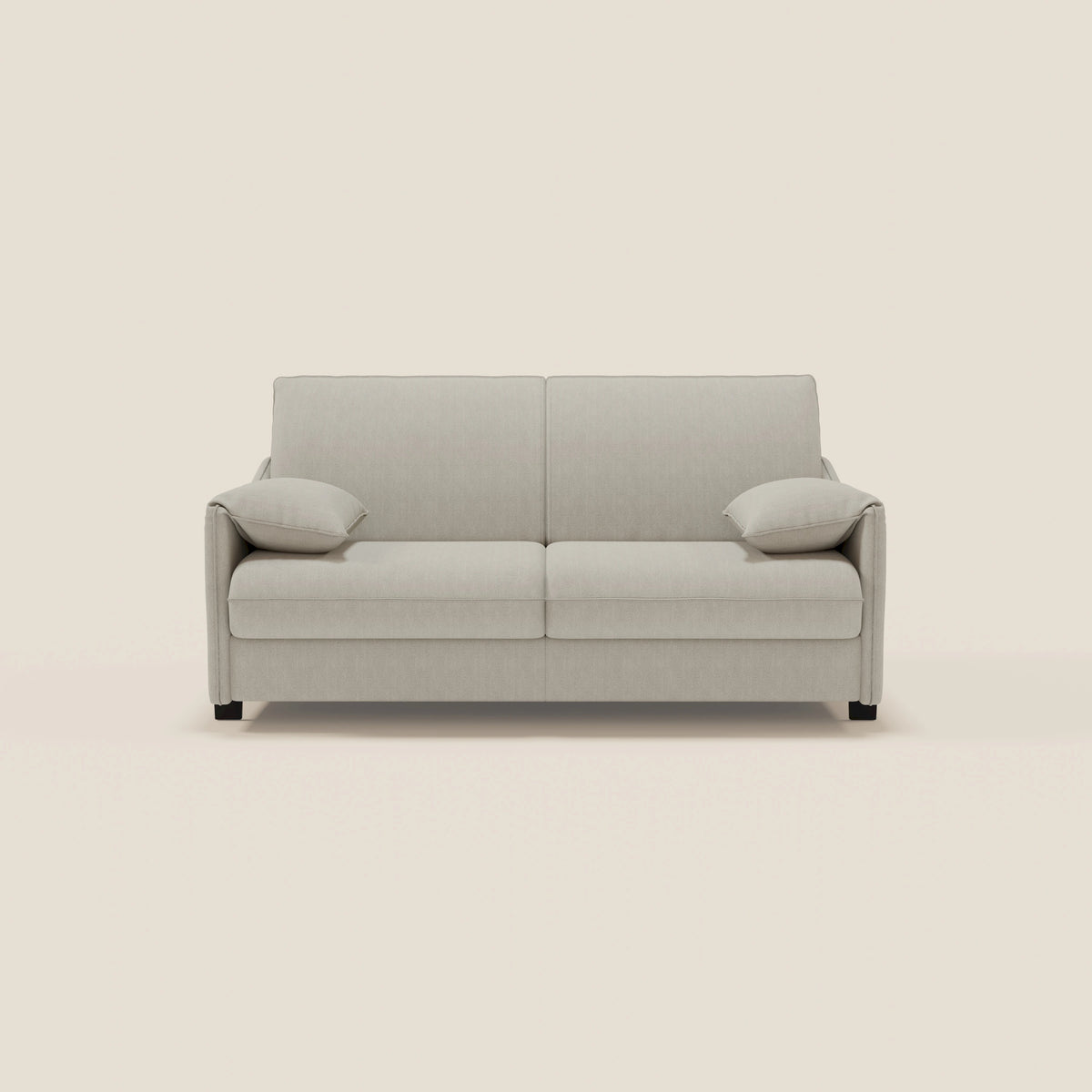 Primula divano letto con materasso alto 18 cm - braccioli mobili e tessuto smacchiabile T05 - divitt.sbs