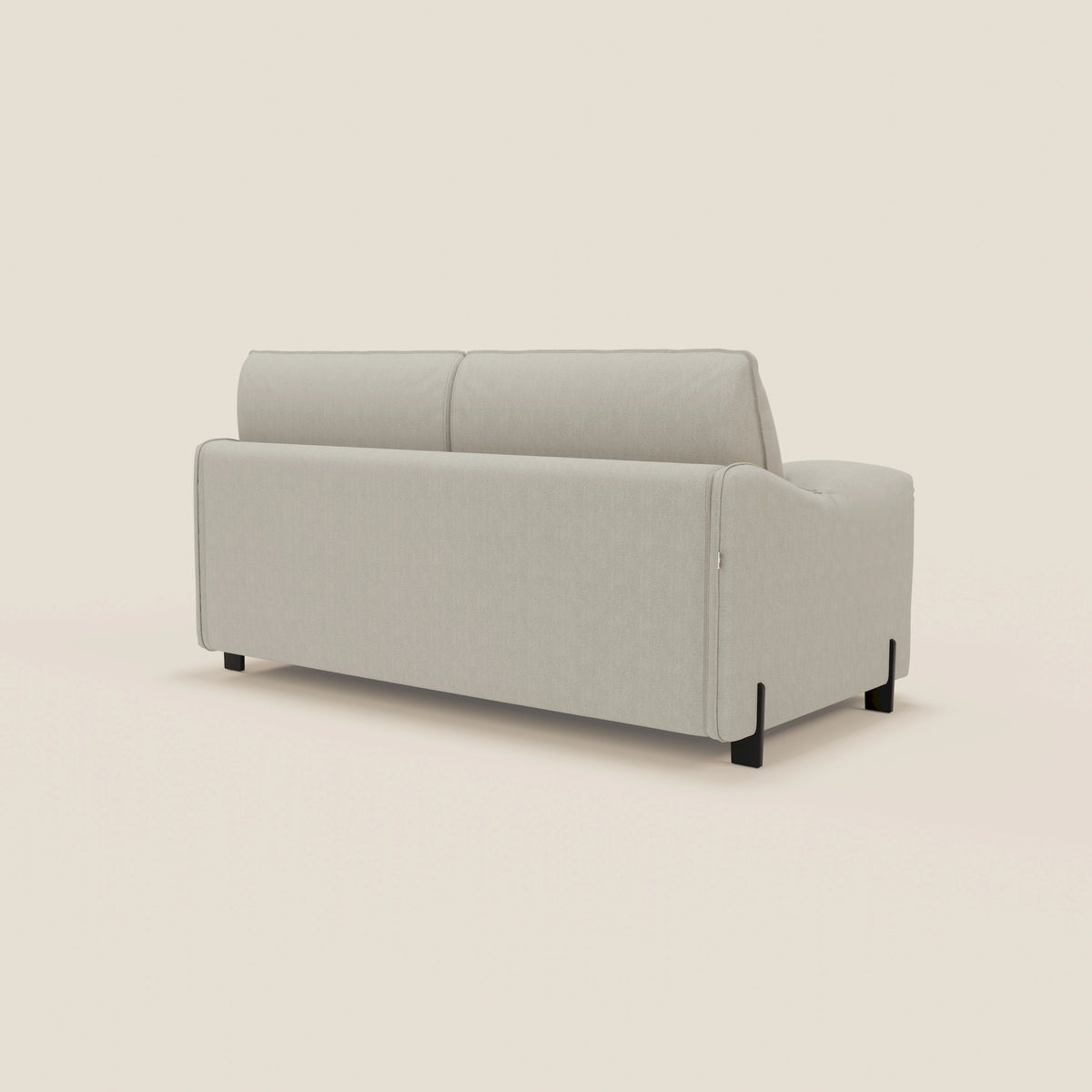 Primula divano letto con materasso alto 18 cm - braccioli mobili e tessuto smacchiabile T05 - divitt.sbs