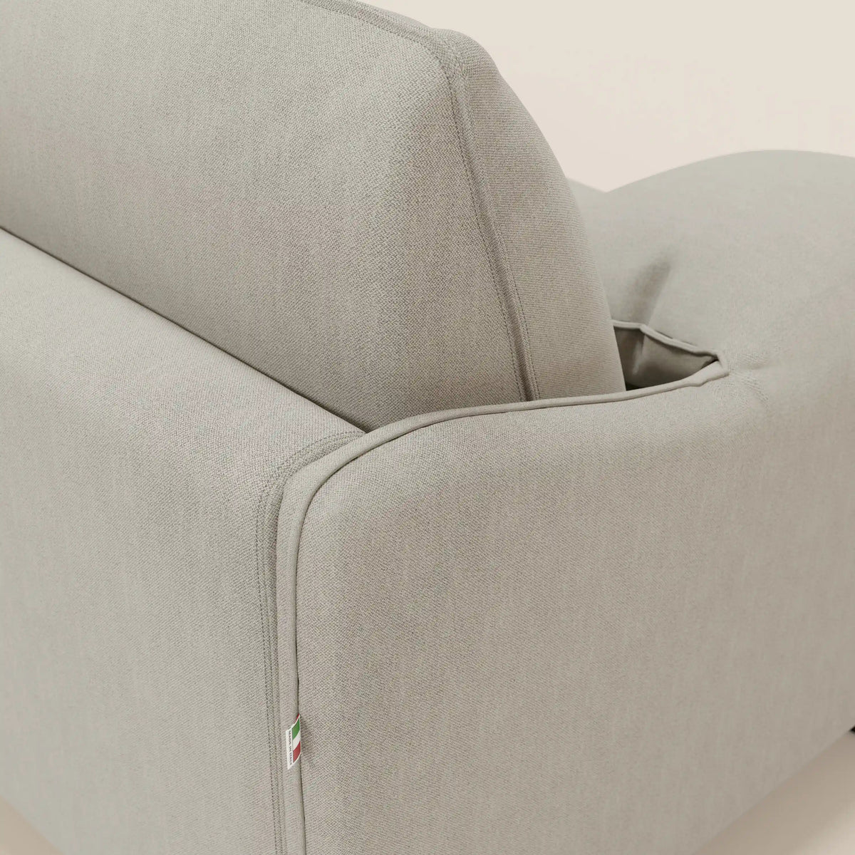 Primula divano letto con materasso alto 18 cm - braccioli mobili e tessuto smacchiabile T05 - divitt.sbs