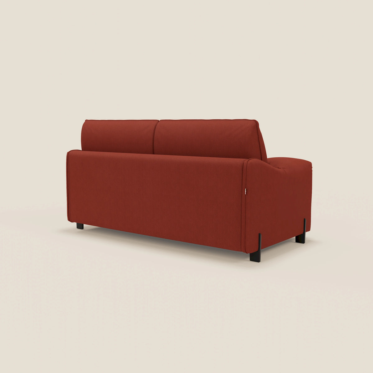Primula divano letto con materasso alto 18 cm - braccioli mobili e tessuto smacchiabile T05 - divitt.sbs