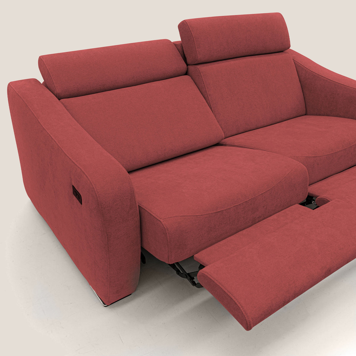 Gummy Divano con meccanismo relax elettrico rosso - divitt.sbs