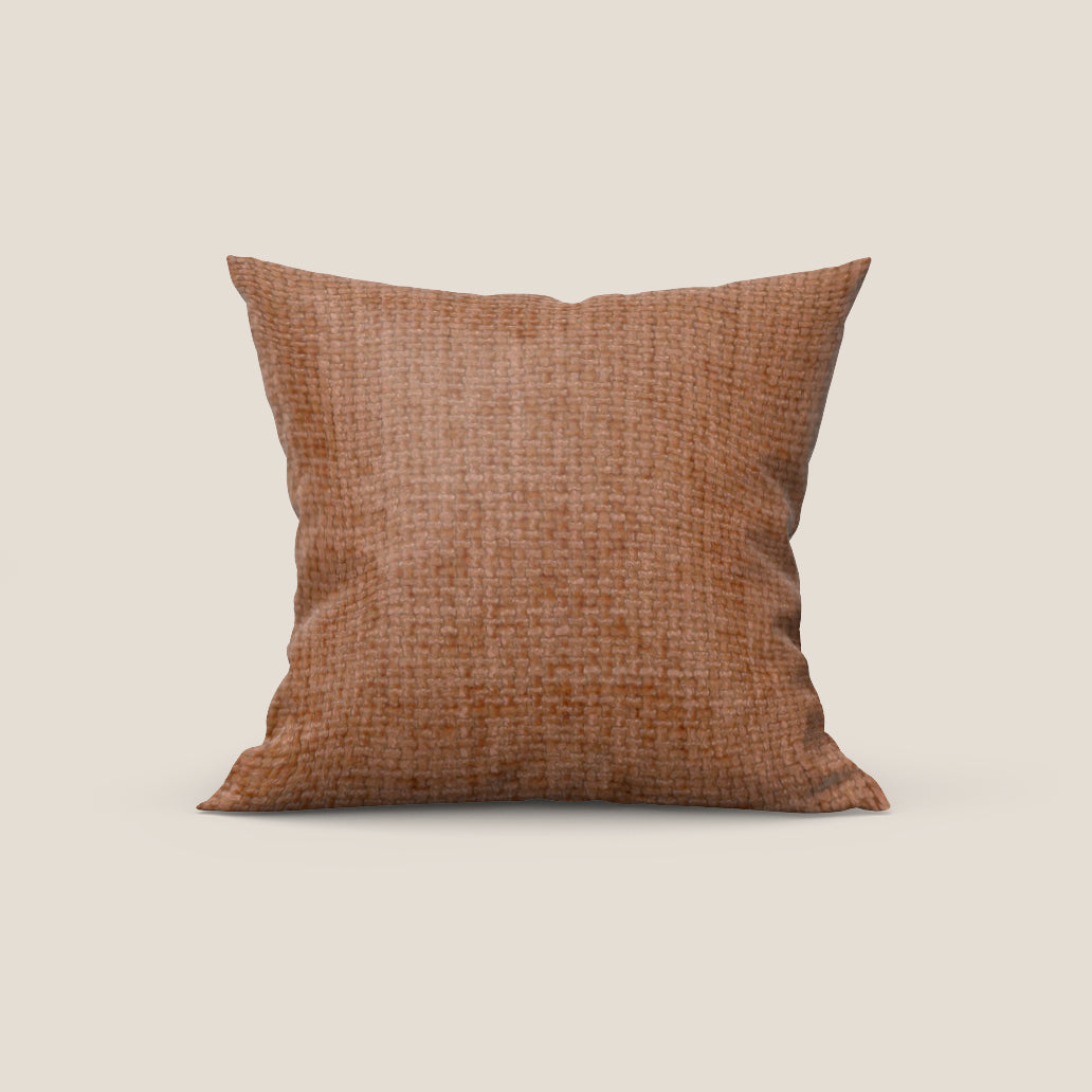 Montana cuscino disponibile in diversi colori realizzato in morbido tessuto a trama grossa impermeabile T10 arancio - divitt.sbs