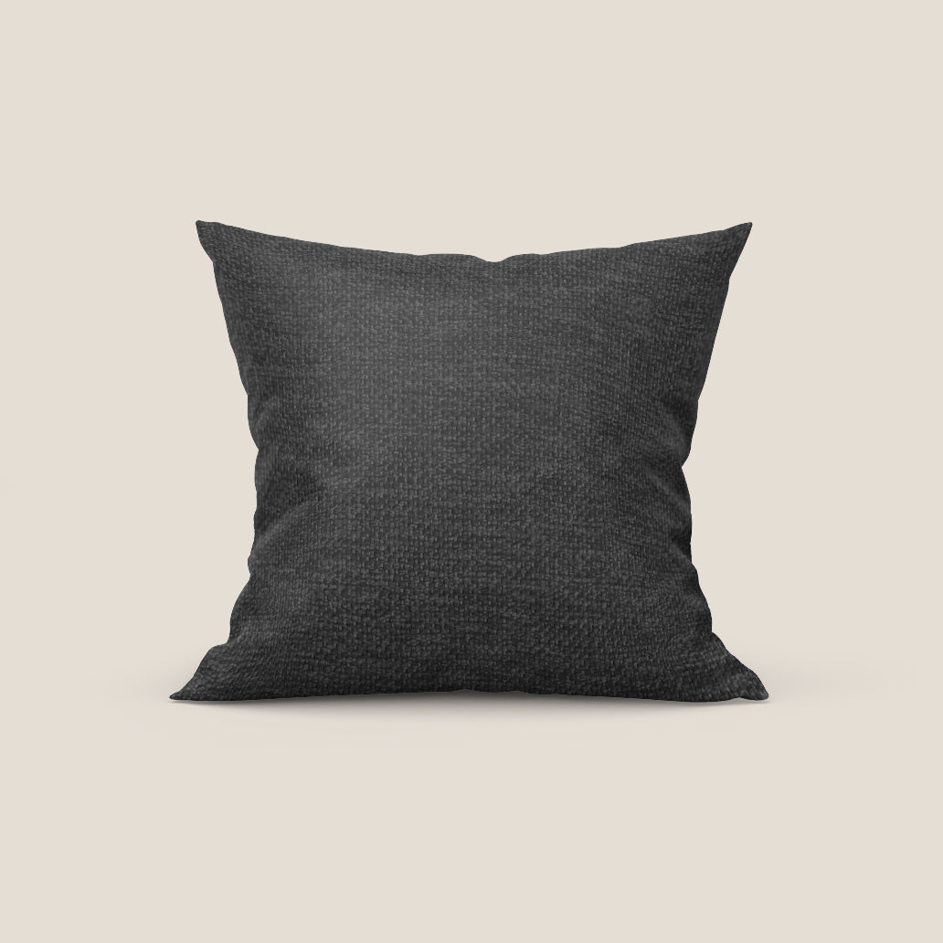 Tauro cuscino disponibile in diversi colori in tessuto misto cotone smacchiabile T18 nero - divitt.sbs