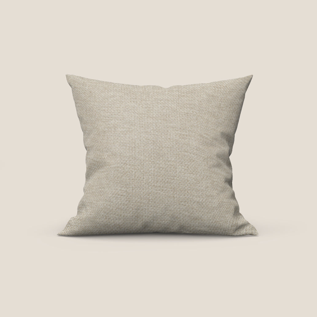 Tauro cuscino disponibile in diversi colori in tessuto misto cotone smacchiabile T18 panna - divitt.sbs