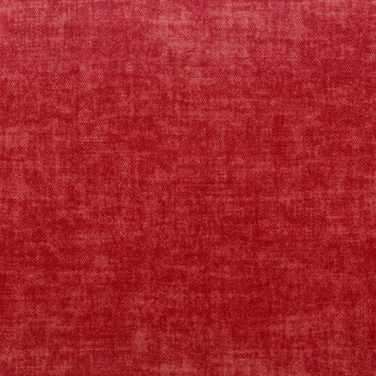 Un primo piano del tessuto da tappezzeria T35 SOFIA, di colore rosso intenso, caratterizzato da una trama discreta dall’effetto invecchiato e da morbide variazioni cromatiche sfumate.