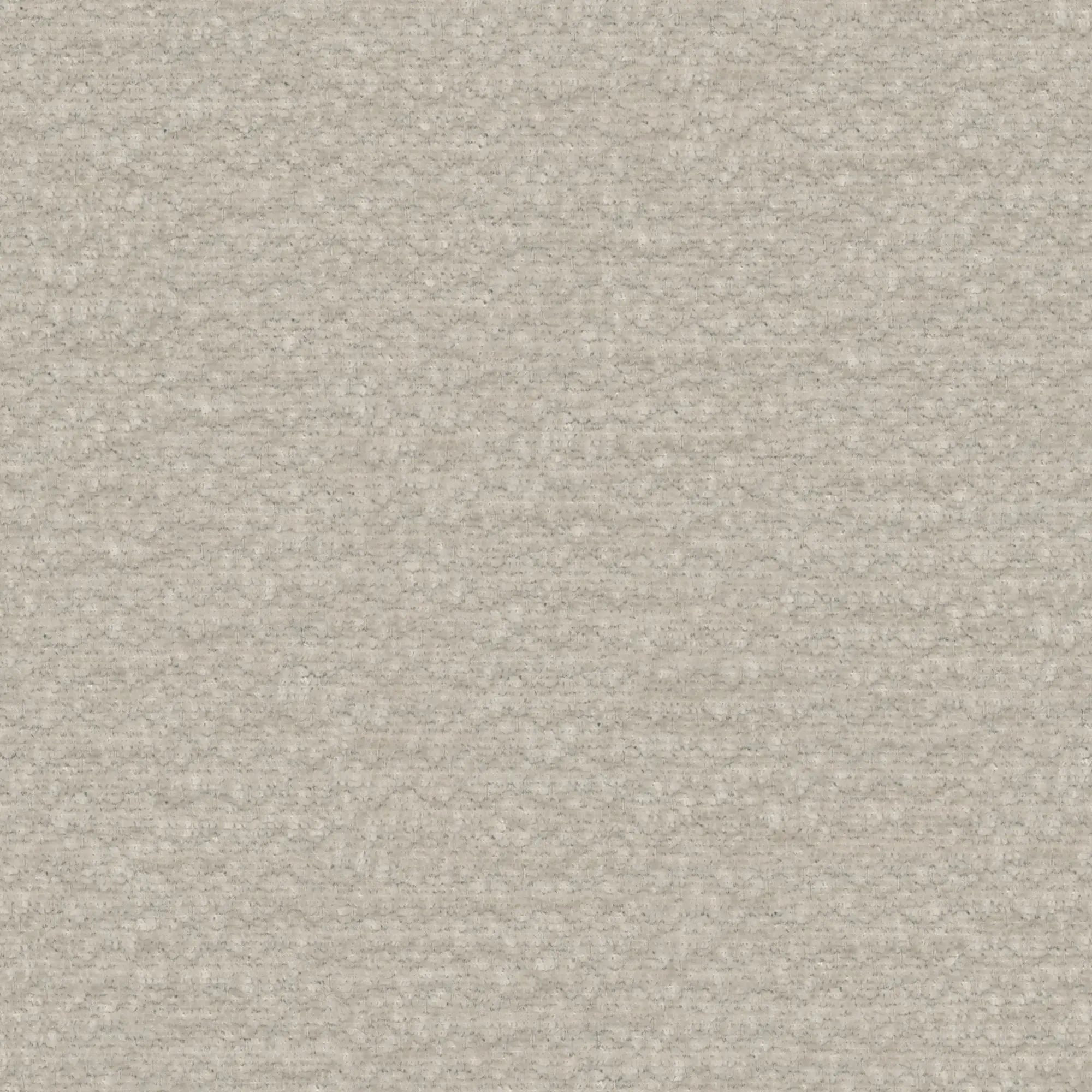 Un primo piano del morbido tessuto in ciniglia color beige chiaro mette in risalto la raffinata trama del modello KAELOS letto minimal imbottito di Letti.store: ideale per la sua testiera arrotondata e perfetto per qualsiasi letto contenitore con gambe alte.