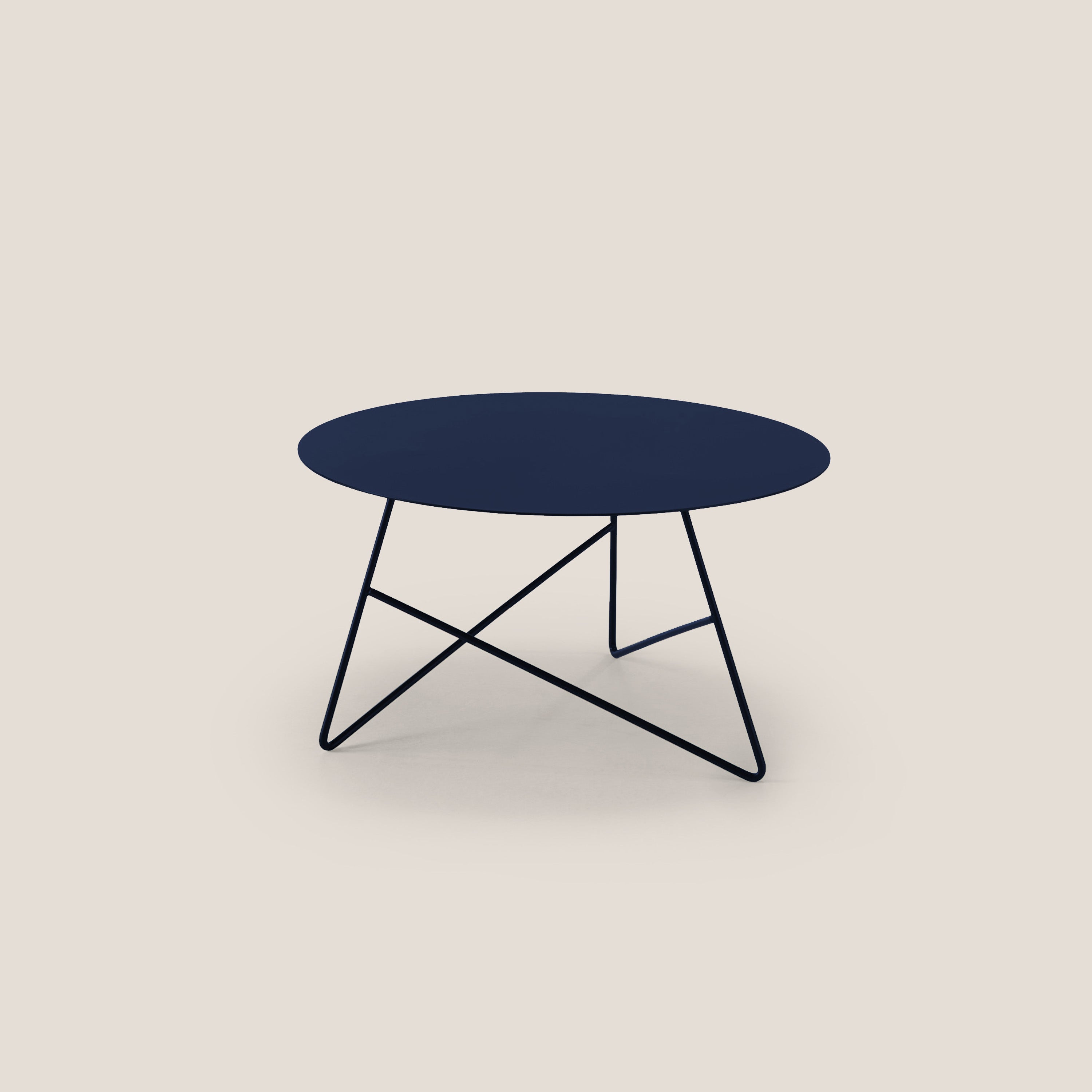 Ermione tavolino rotondo da salotto in metallo h35 - divitt.sbs