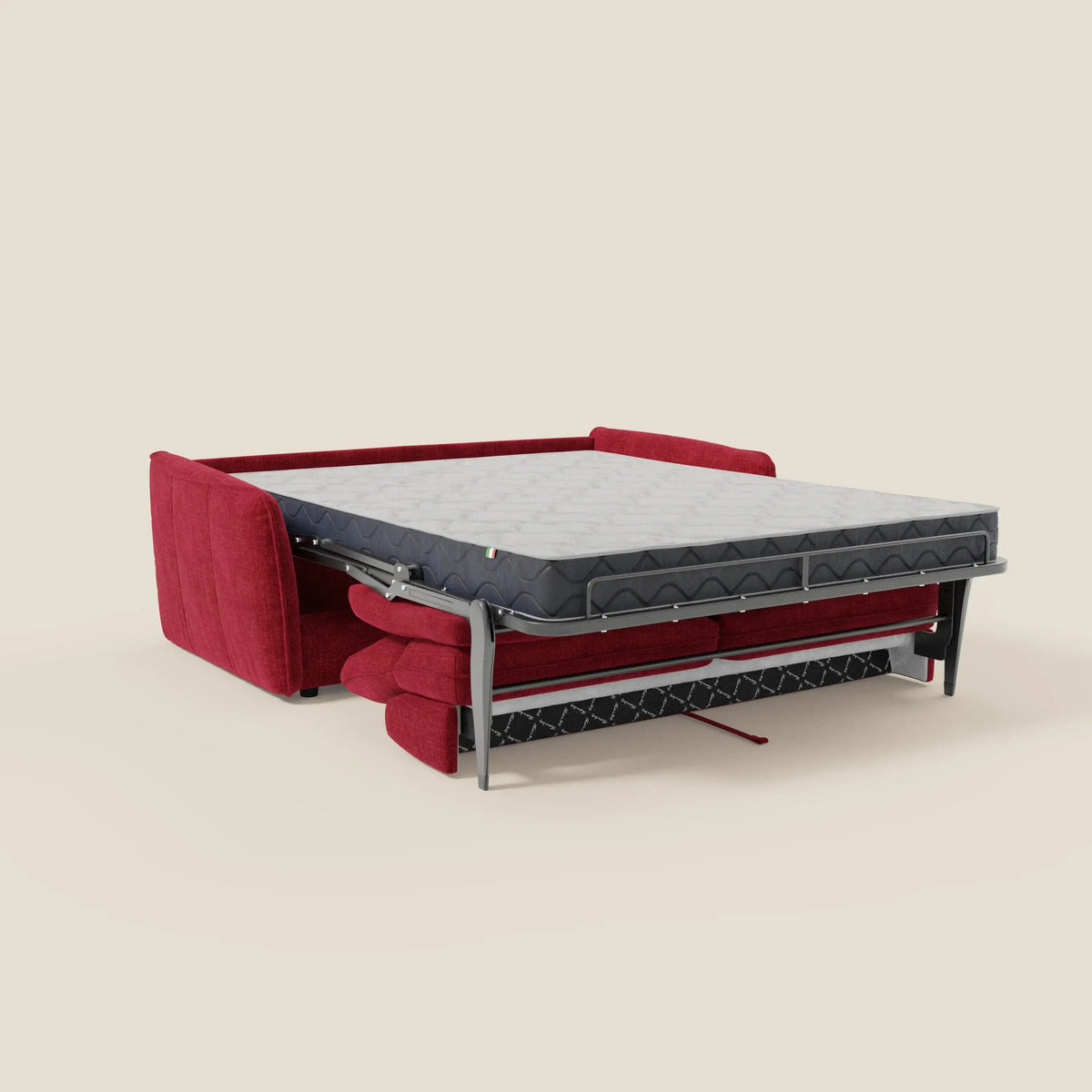 Elios Divano letto con morbidi cuscini spalliera in tessuto smacchiabile T24 - divitt.sbs