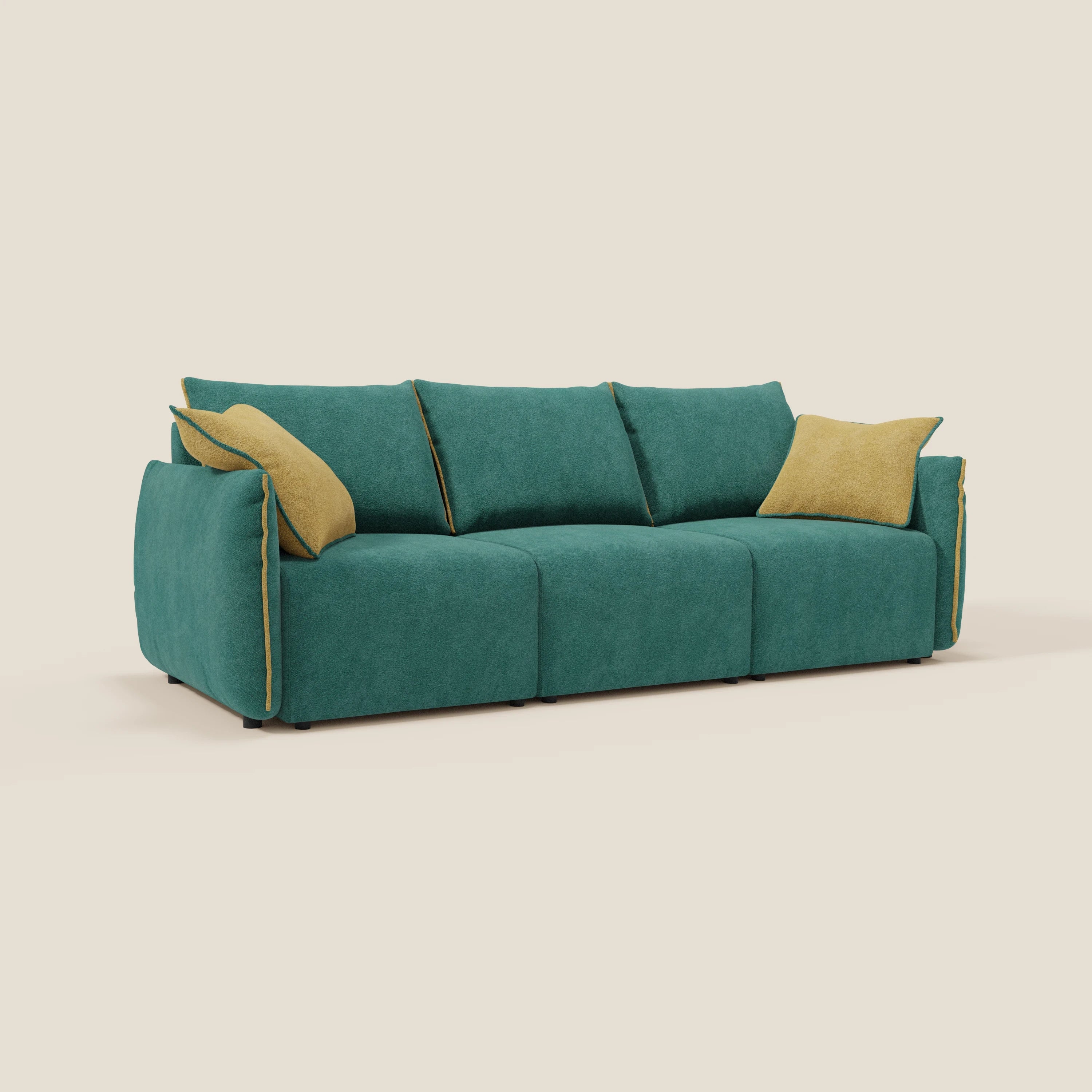Flexar divano con 3 sedute allungabili schienale in piuma d'oca in bouclé impermeabile T07 - divitt.sbs