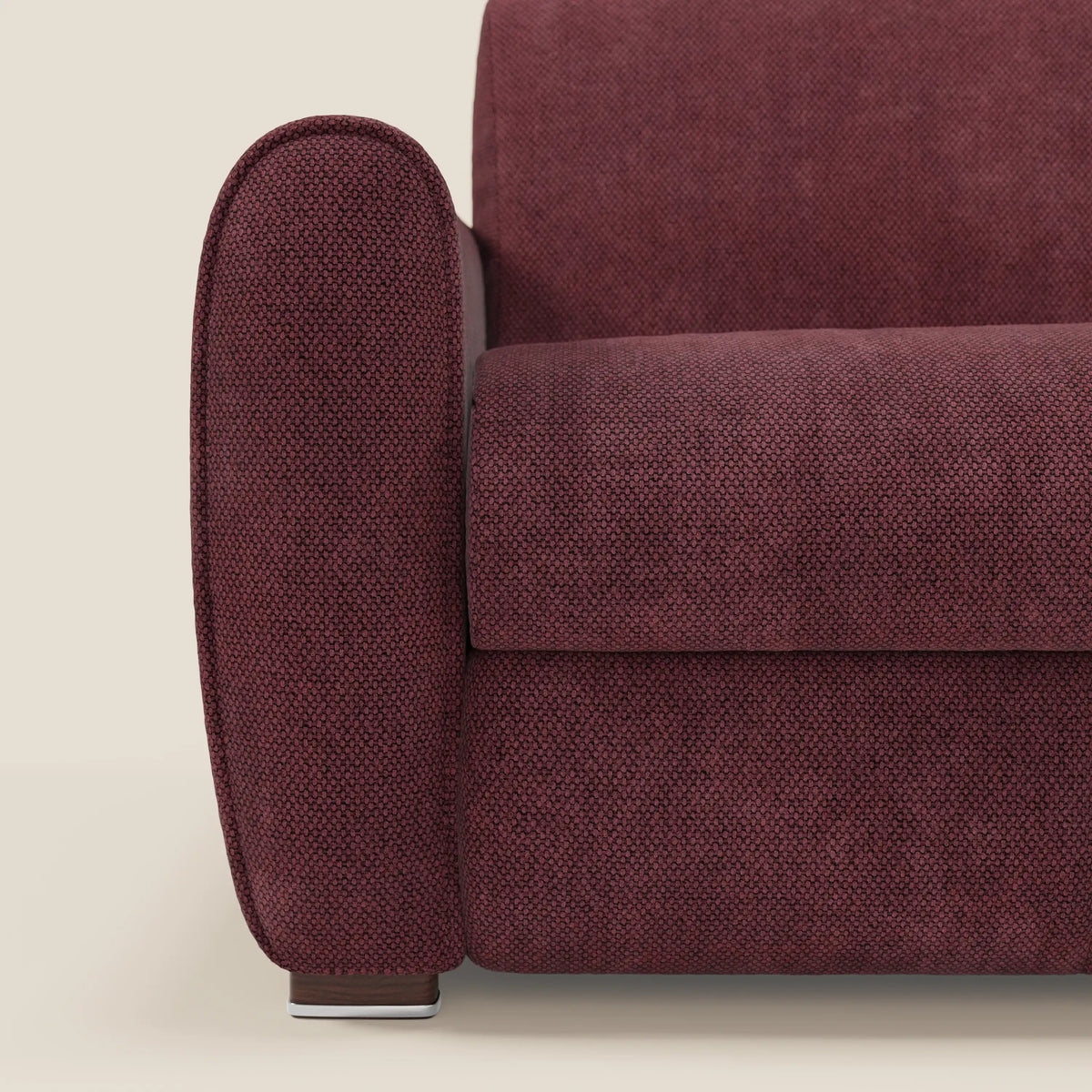 Kaleo Divano letto moderno con materasso H17 cm - in raffinato tessuto impermeabile T26 - divitt.sbs