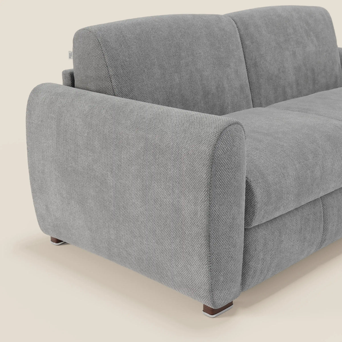 Kaleo Divano letto moderno con materasso H17 cm - in raffinato tessuto impermeabile T26 - divitt.sbs