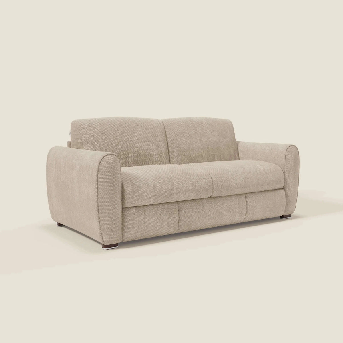 Kaleo Divano letto moderno con materasso H17 cm - in raffinato tessuto impermeabile T26 - divitt.sbs