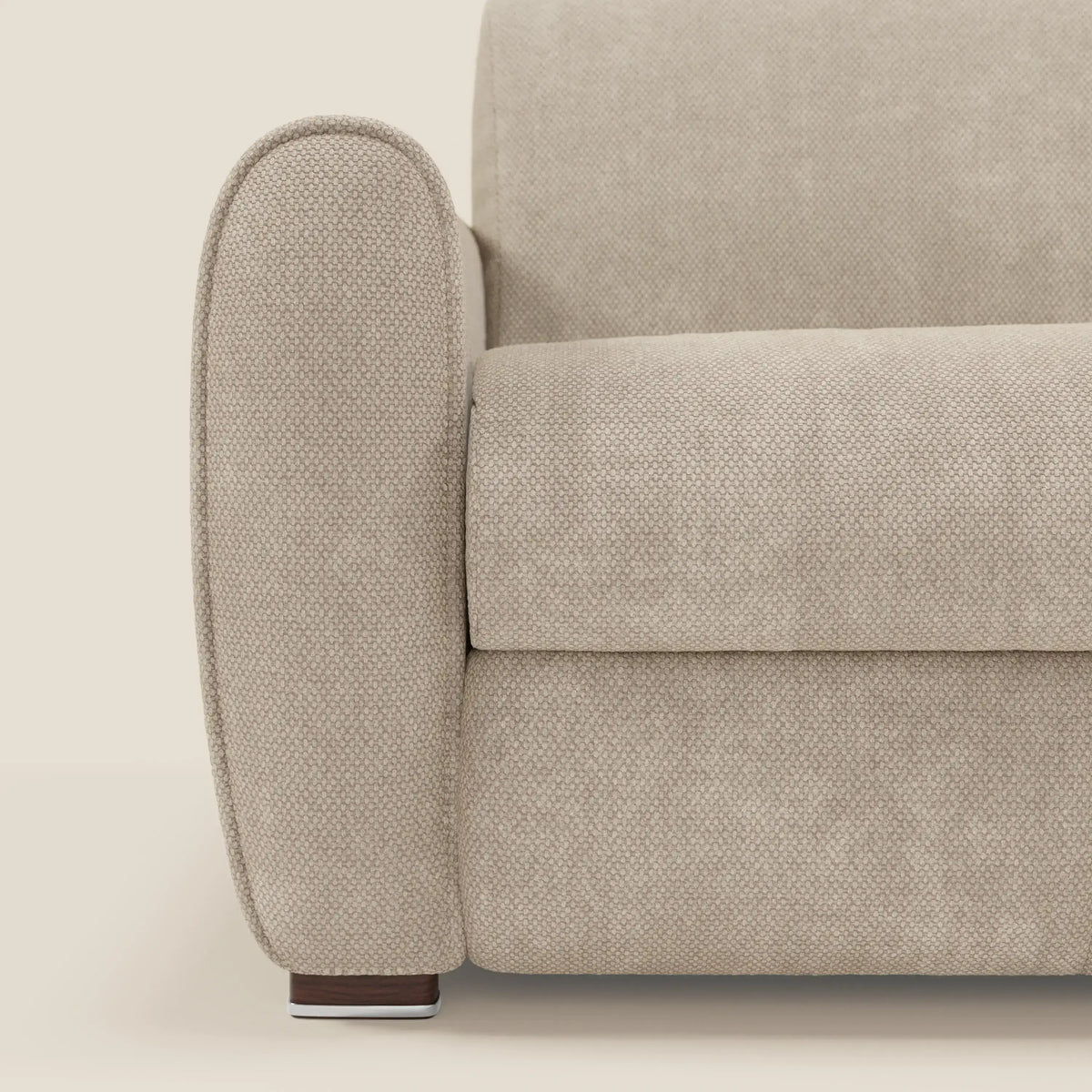Kaleo Divano letto moderno con materasso H17 cm - in raffinato tessuto impermeabile T26 - divitt.sbs