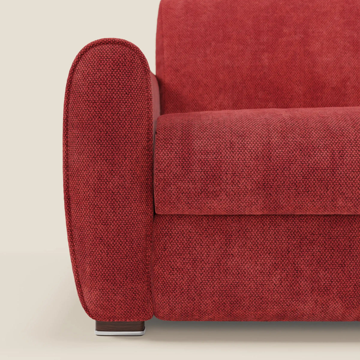 Kaleo Divano letto moderno con materasso H17 cm - in raffinato tessuto impermeabile T26 - divitt.sbs