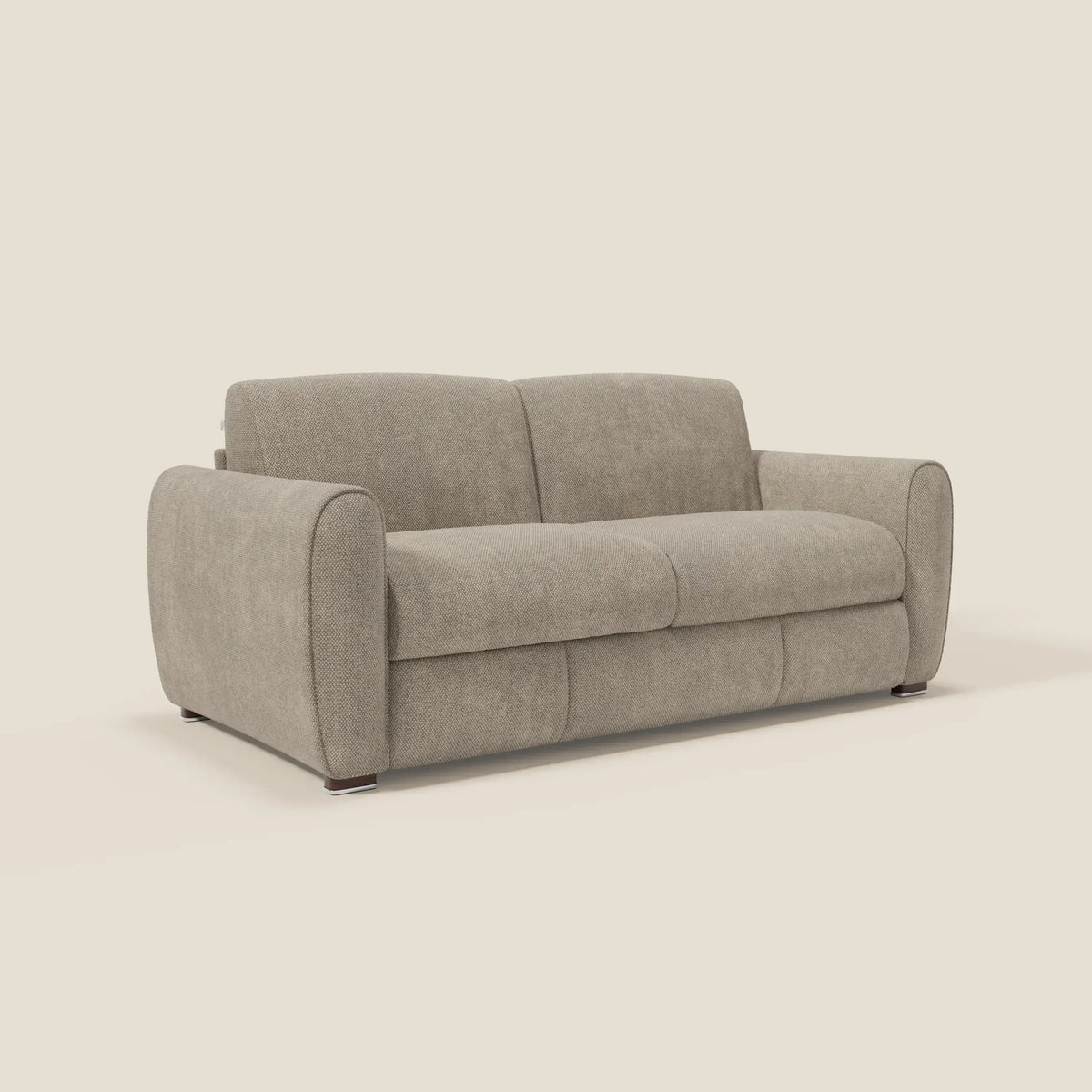 Kaleo Divano letto moderno con materasso H17 cm - in raffinato tessuto impermeabile T26 - divitt.sbs