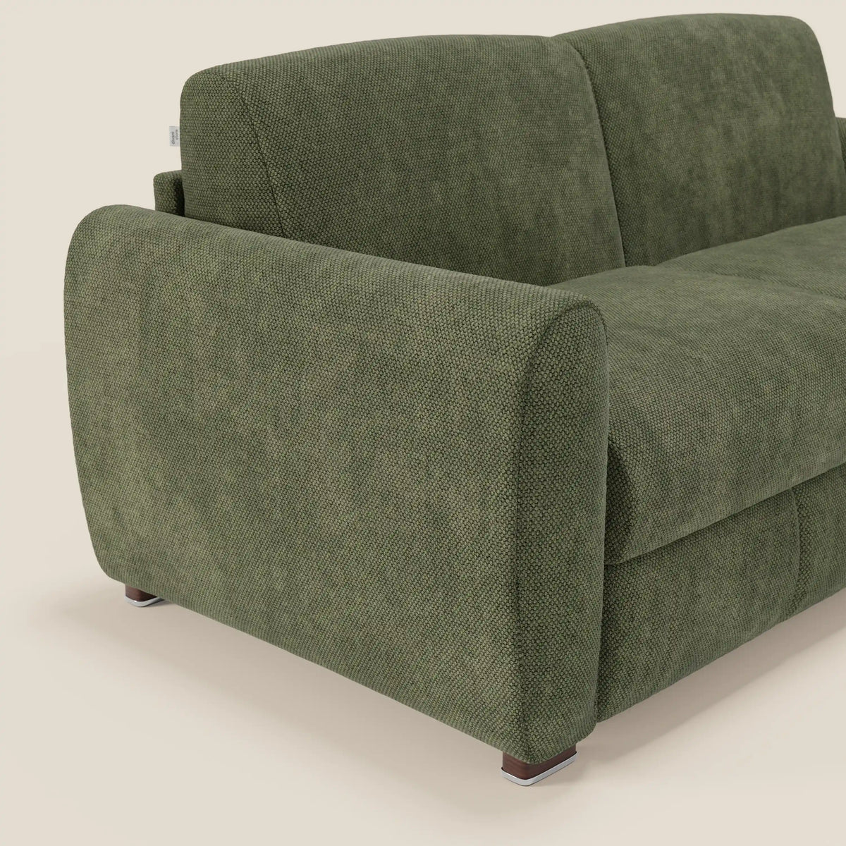 Kaleo Divano letto moderno con materasso H17 cm - in raffinato tessuto impermeabile T26 - divitt.sbs