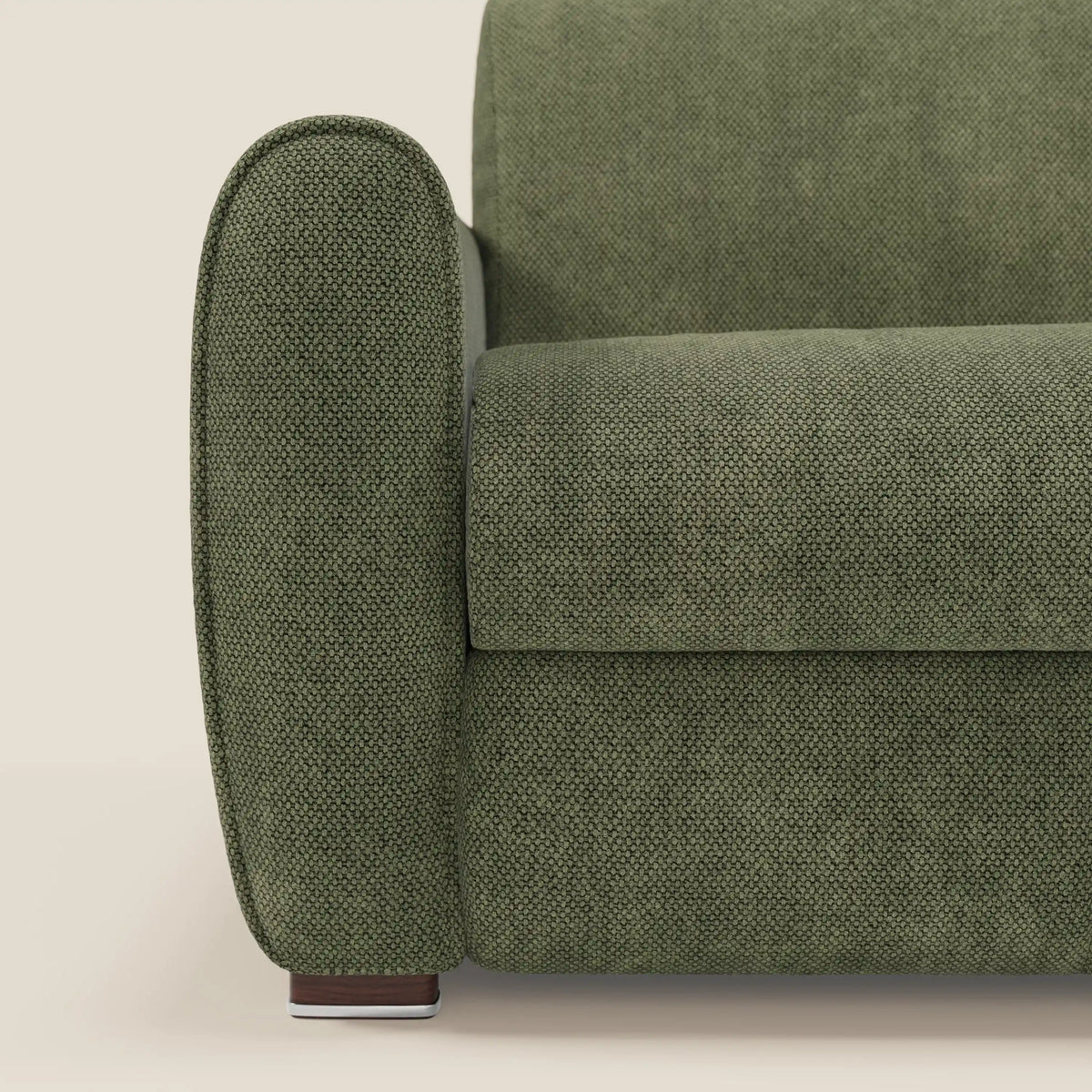 Kaleo Divano letto moderno con materasso H17 cm - in raffinato tessuto impermeabile T26 - divitt.sbs