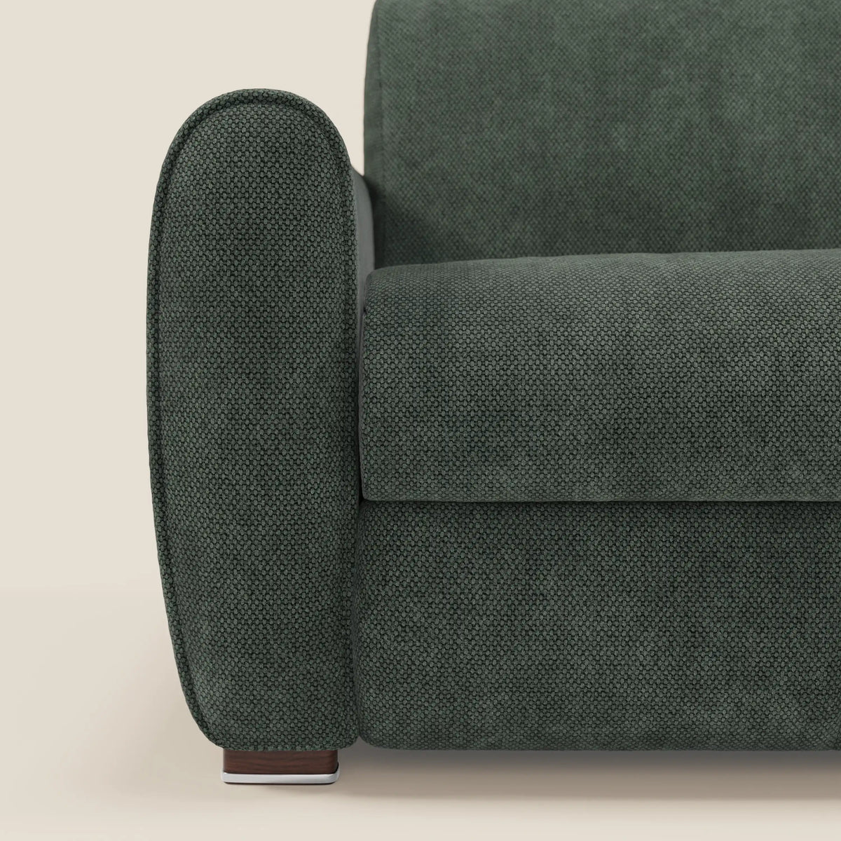 Kaleo Divano letto moderno con materasso H17 cm - in raffinato tessuto impermeabile T26 - divitt.sbs