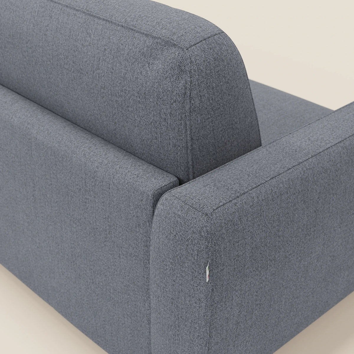 Leonida divano letto sfoderabile e materasso H18 cm - vano portaguanciali in tessuto Smacchiabile T23 - divitt.sbs