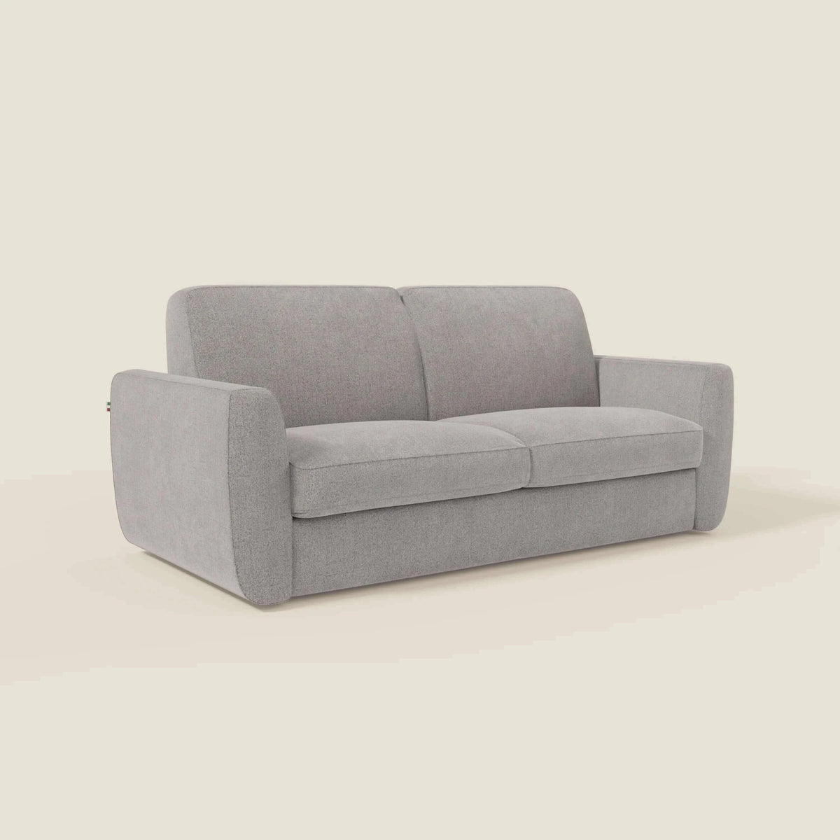 Leonida divano letto sfoderabile e materasso H18 cm - vano portaguanciali in tessuto Smacchiabile T23 - divitt.sbs
