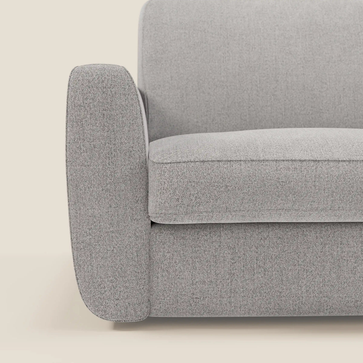 Leonida divano letto sfoderabile e materasso H18 cm - vano portaguanciali in tessuto Smacchiabile T23 - divitt.sbs