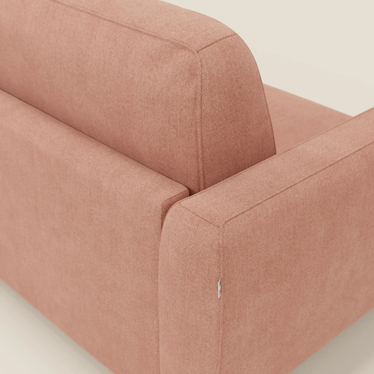 Leonida divano letto sfoderabile e materasso H18 cm - vano portaguanciali in tessuto Smacchiabile T23 - divitt.sbs