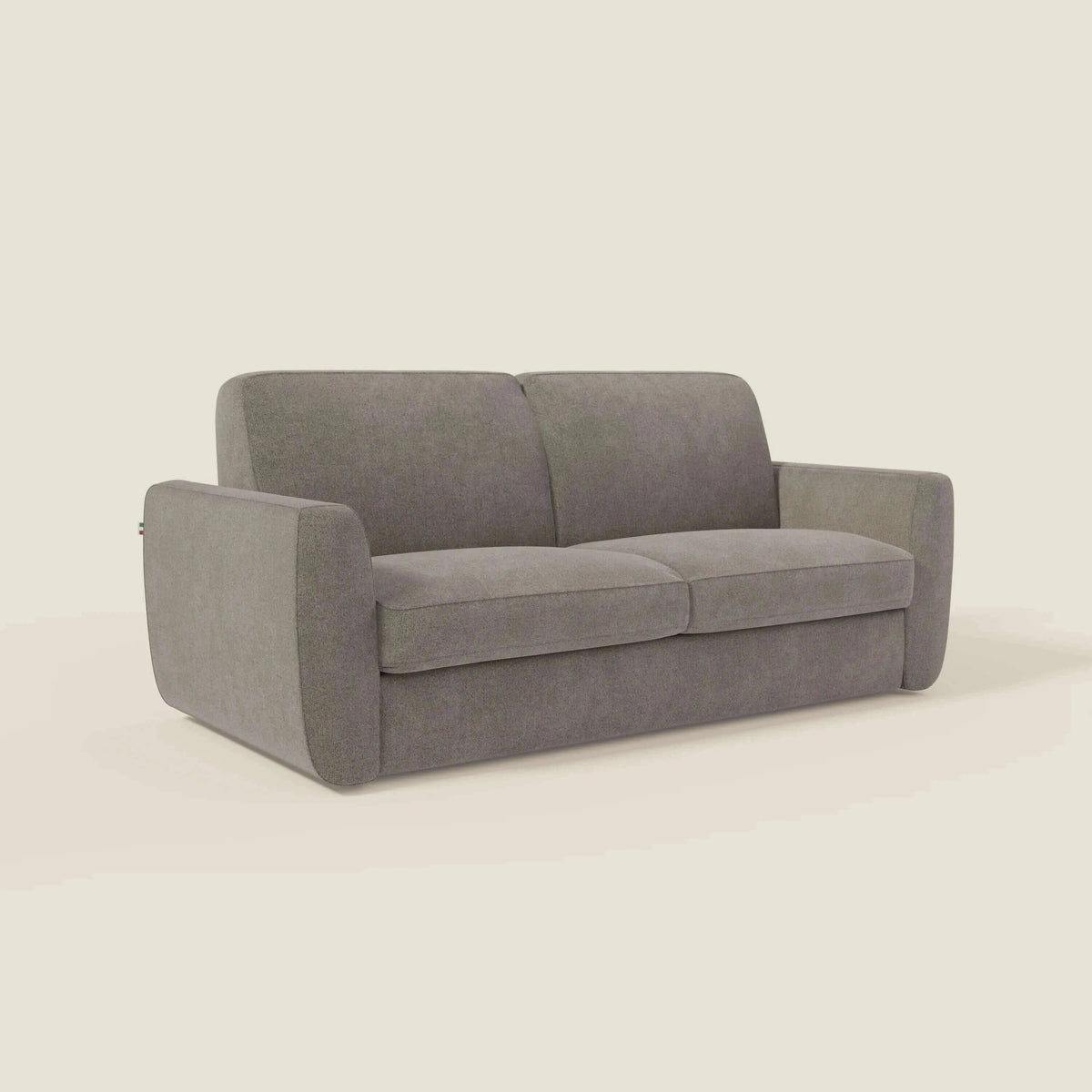 Leonida divano letto sfoderabile e materasso H18 cm - vano portaguanciali in tessuto Smacchiabile T23 - divitt.sbs