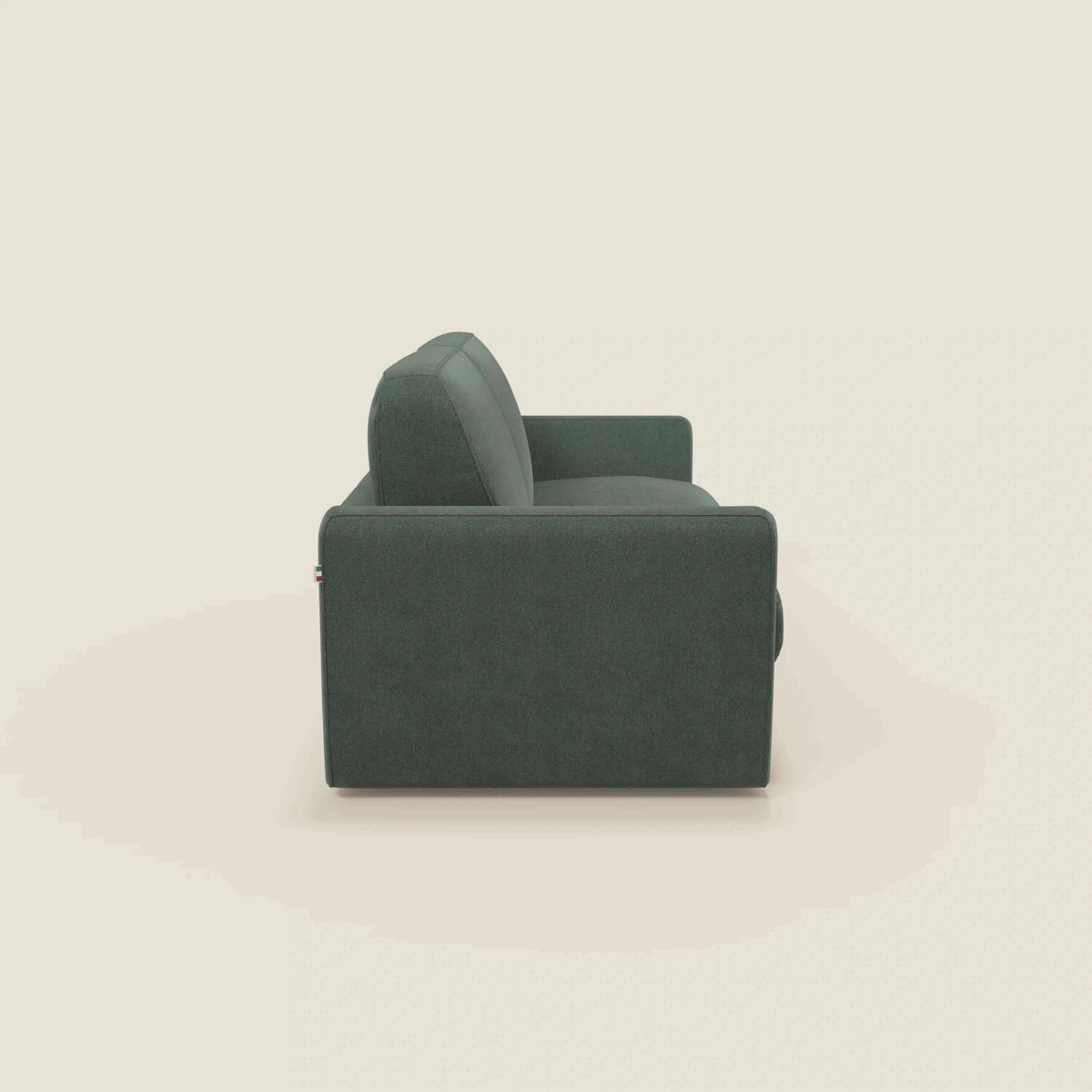 Leonida divano letto sfoderabile e materasso H18 cm - vano portaguanciali in tessuto Smacchiabile T23 - divitt.sbs