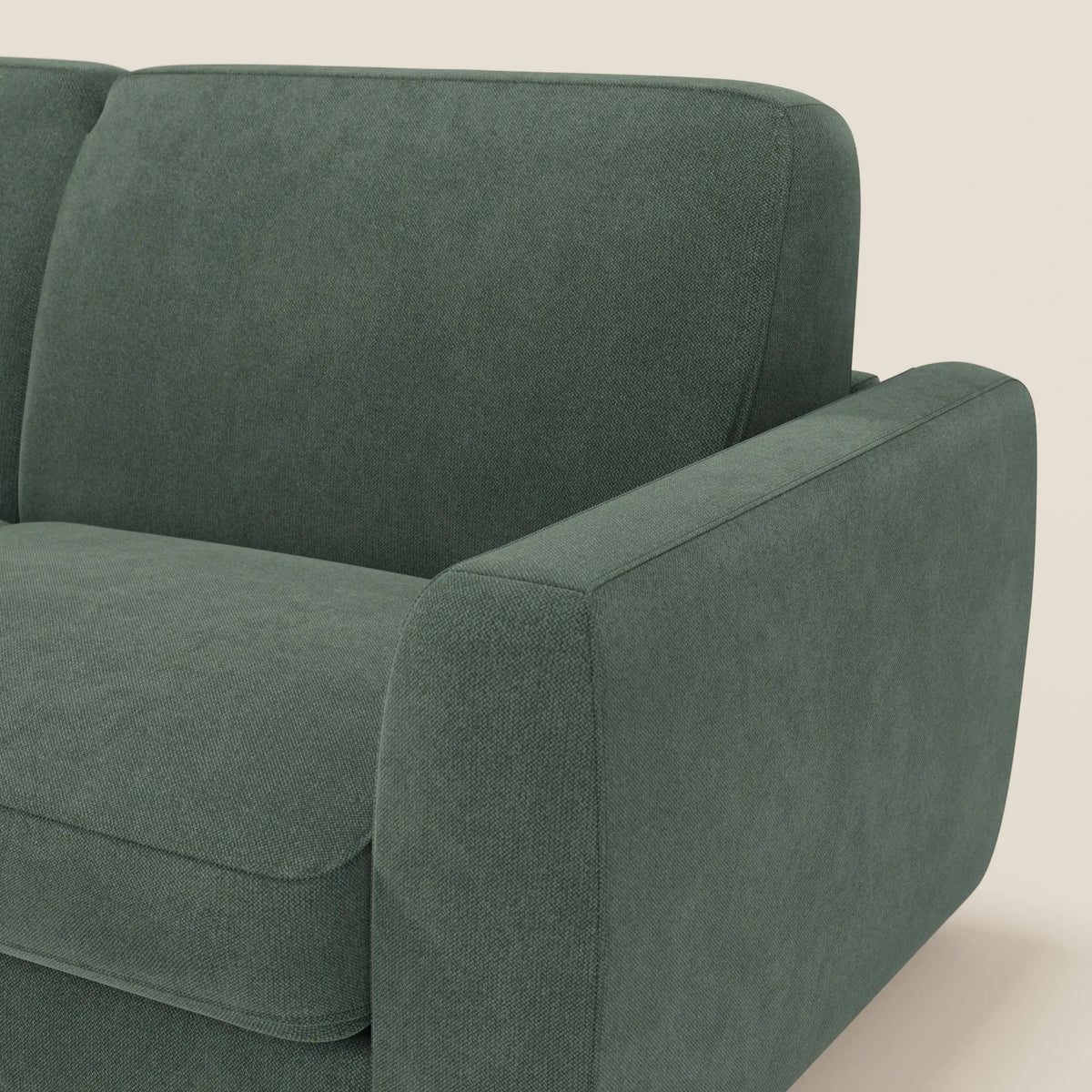 Leonida divano letto sfoderabile e materasso H18 cm - vano portaguanciali in tessuto Smacchiabile T23 - divitt.sbs