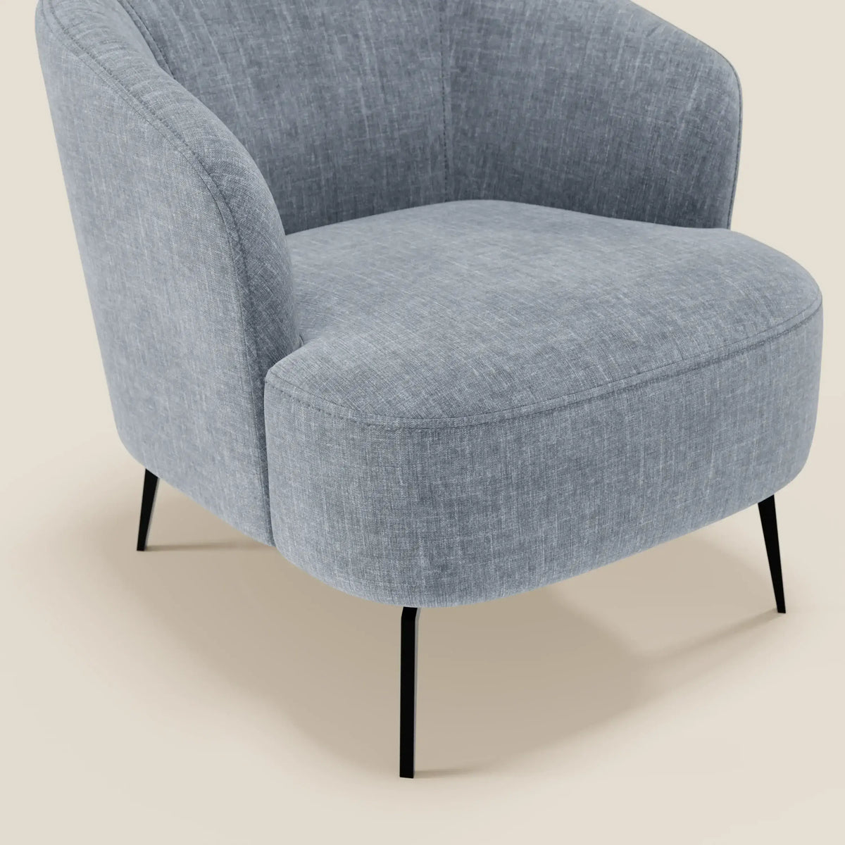 Renoa Poltroncina dall'eleganza moderna in tessuto smacchiabile T24 - divitt.sbs