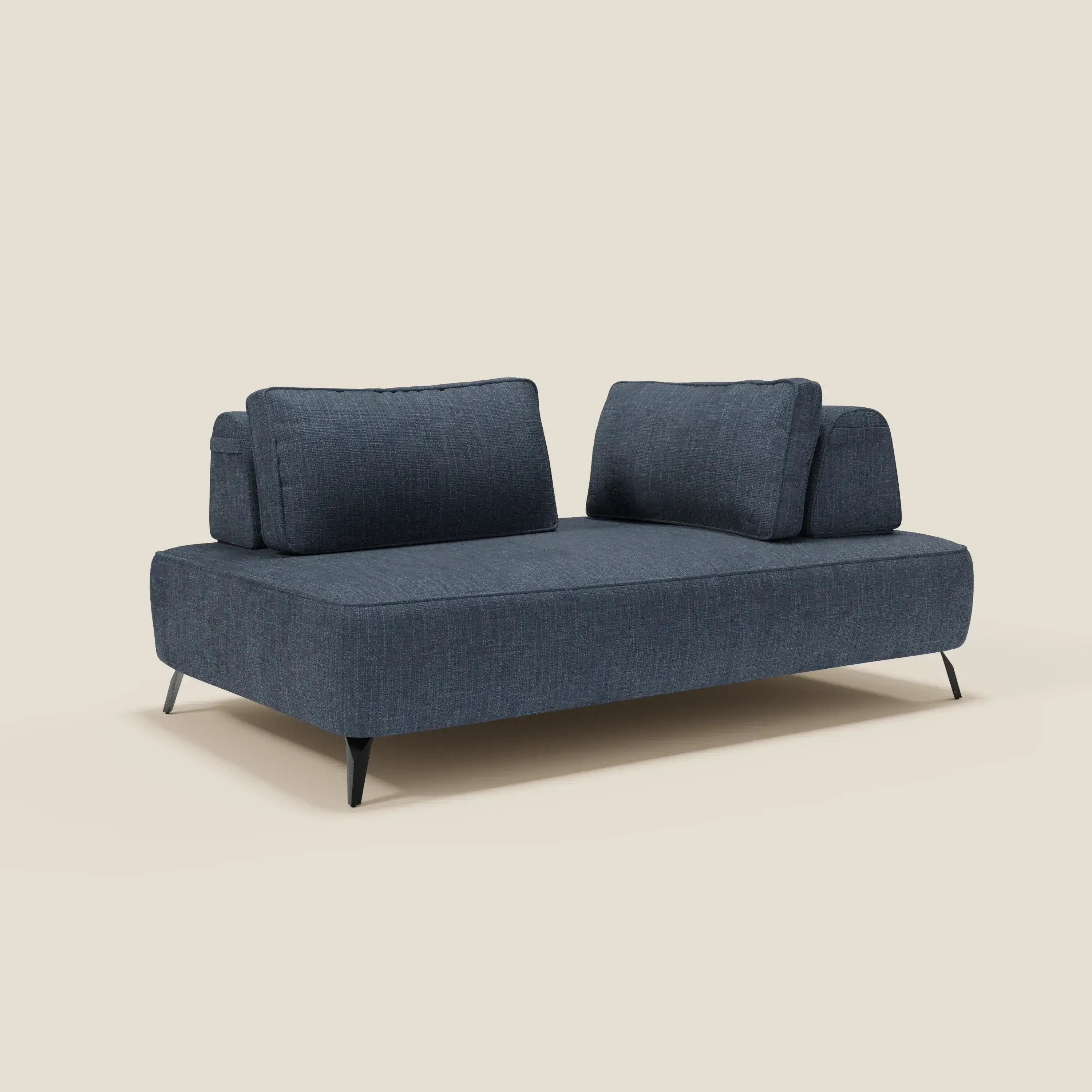 Volta divano modulare con schienali mobili in raffinato tessuto ciniglia T06 - divitt.sbs