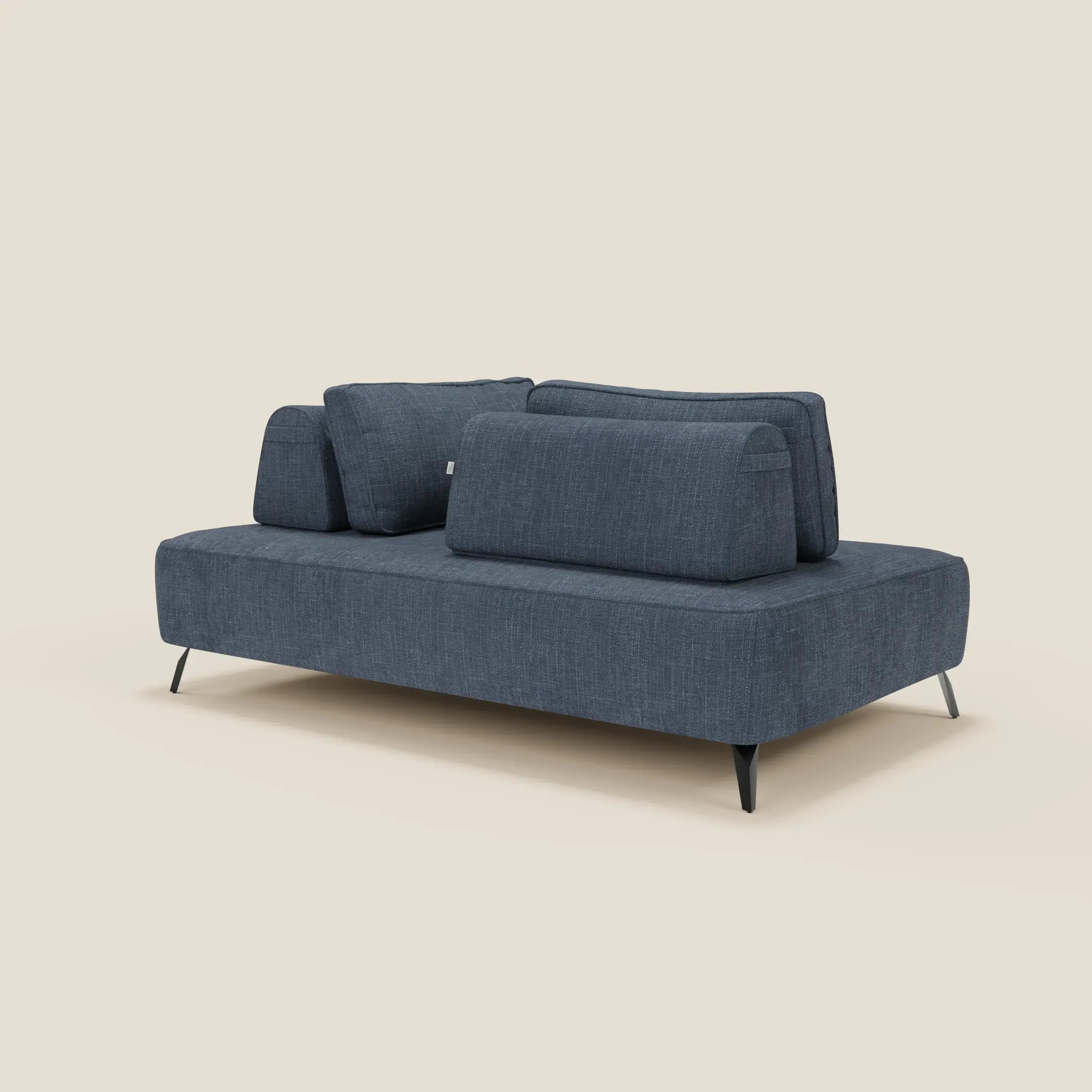 Volta divano modulare con schienali mobili in raffinato tessuto ciniglia T06 - divitt.sbs