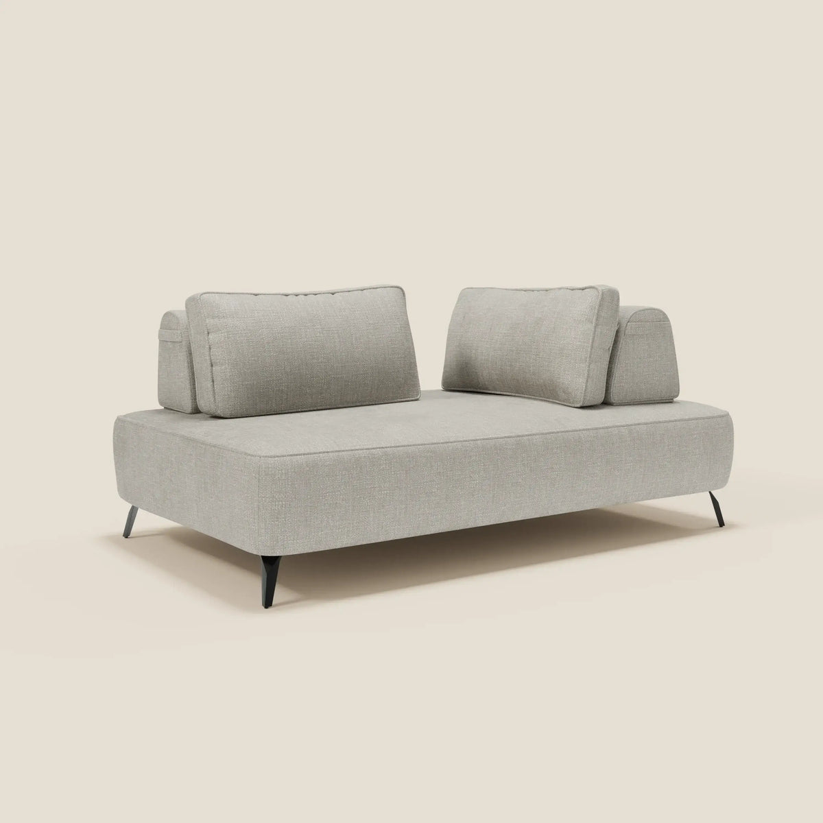 Volta divano modulare con schienali mobili in raffinato tessuto ciniglia T06 - divitt.sbs