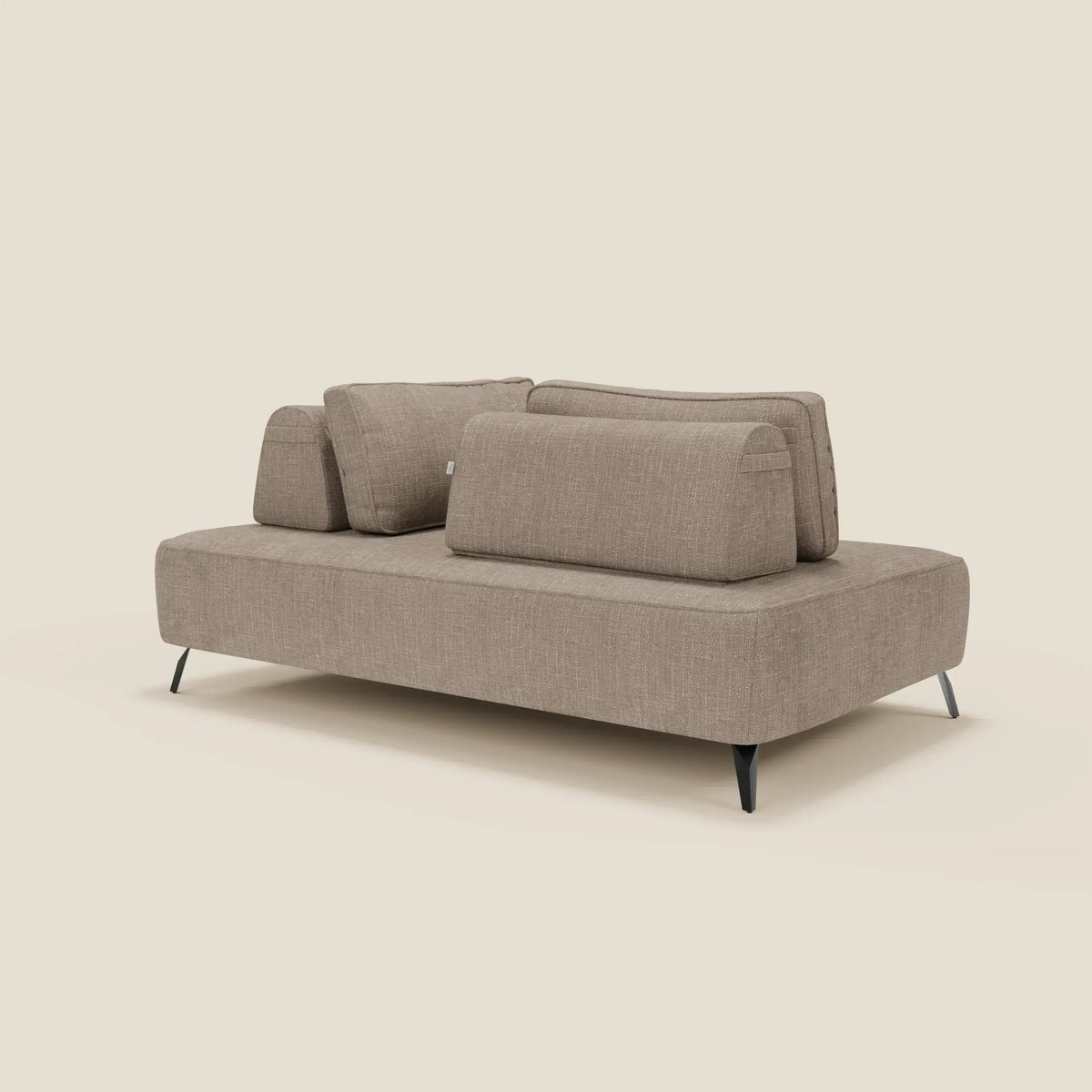 Volta divano modulare con schienali mobili in raffinato tessuto ciniglia T06 - divitt.sbs