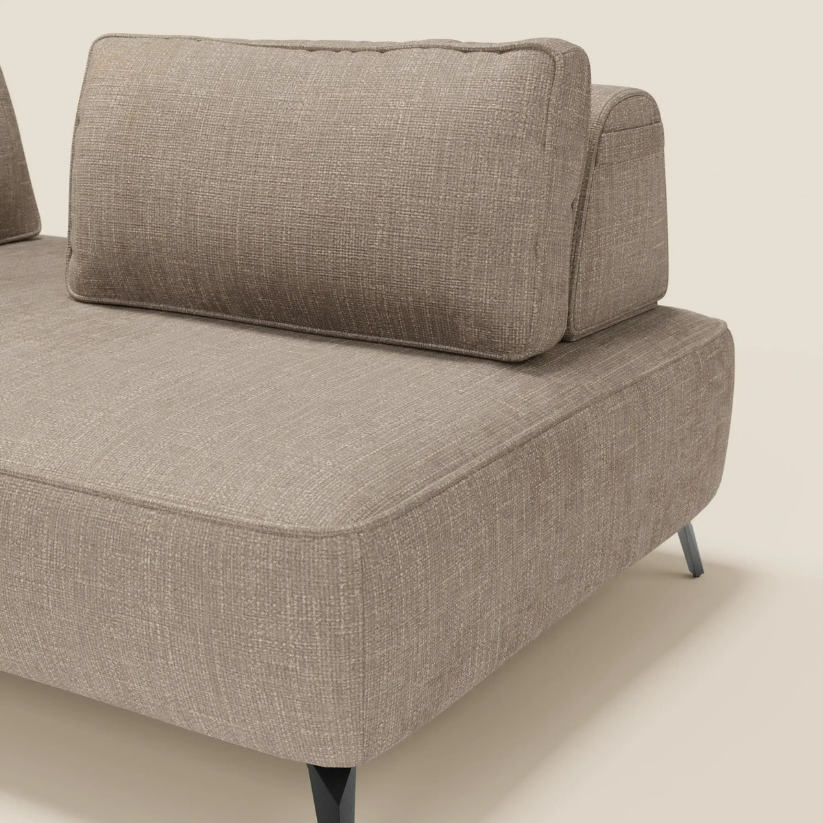 Volta divano modulare con schienali mobili in raffinato tessuto ciniglia T06 - divitt.sbs